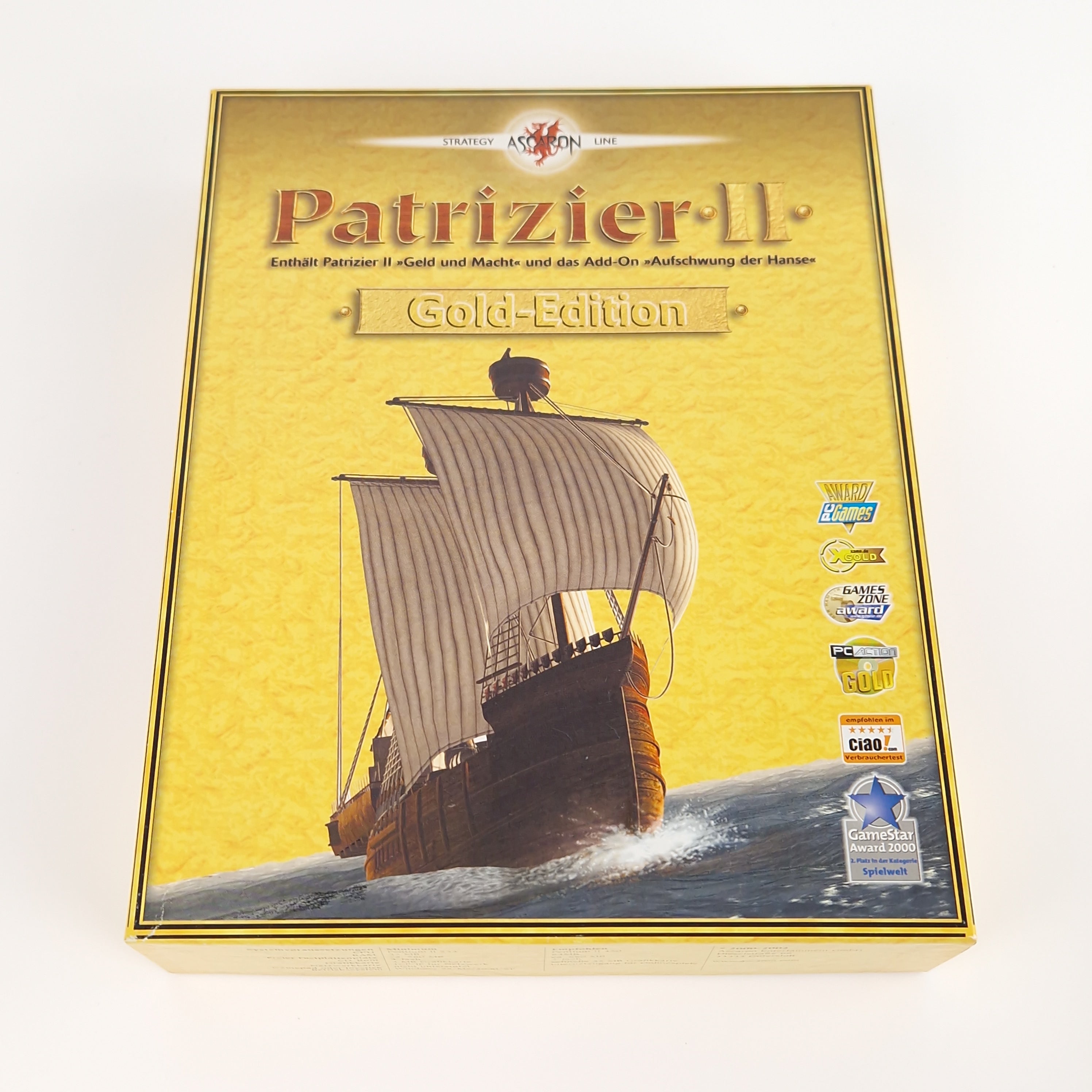 PC Spiel – Patrizier II Gold Edition Big Box OVP