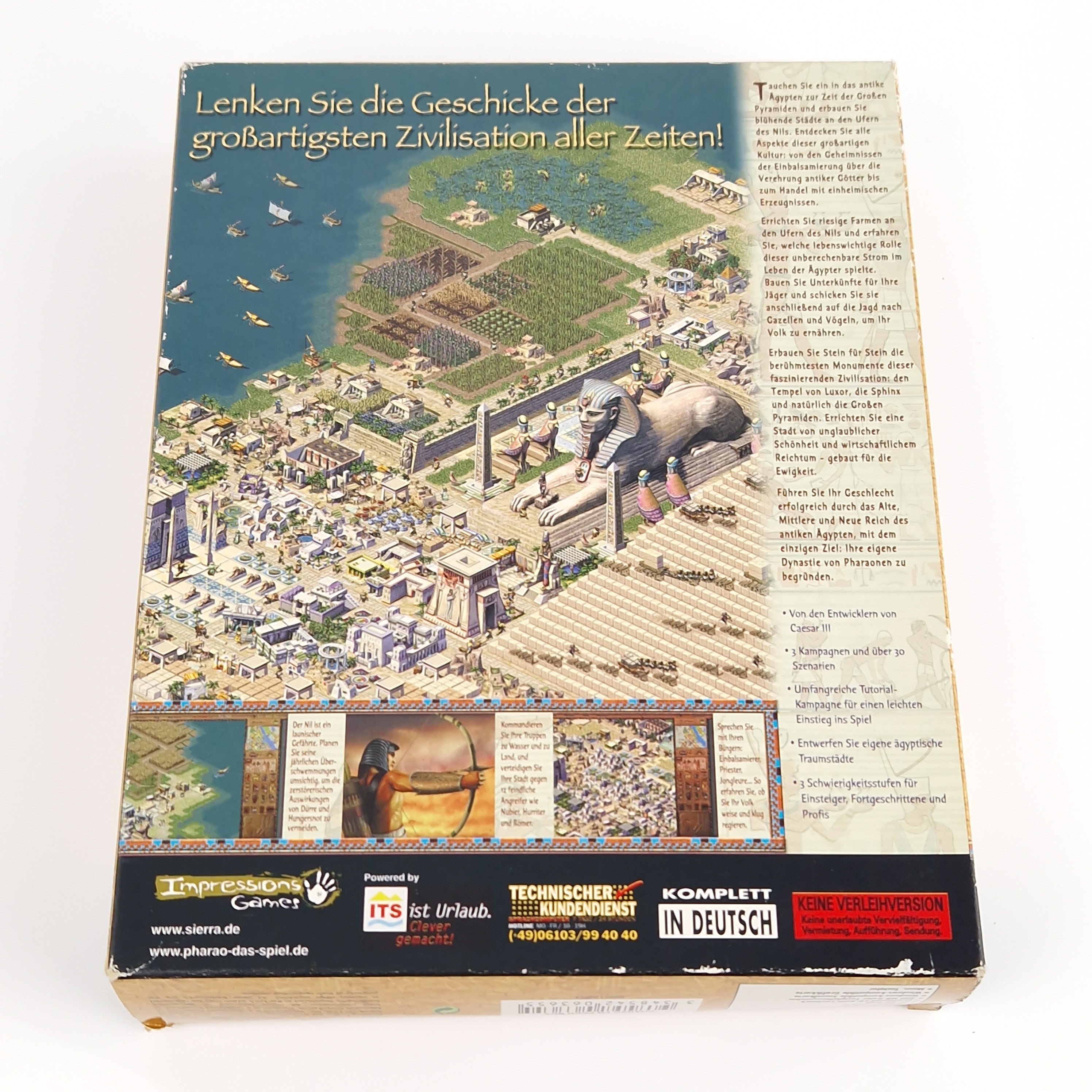 PC Spiel – Pharao Erschaffe Big Box OVP CD-ROM
