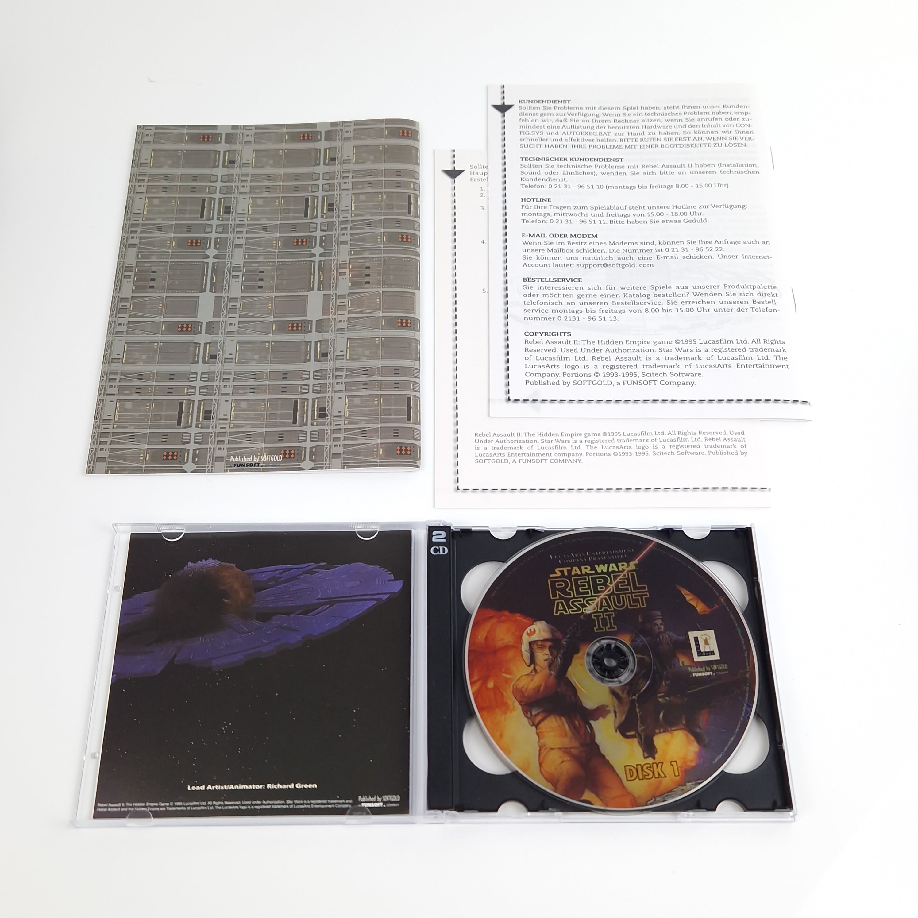 PC Spiel – Star Wars Rebel Assault I & II Big Box OVP PAL