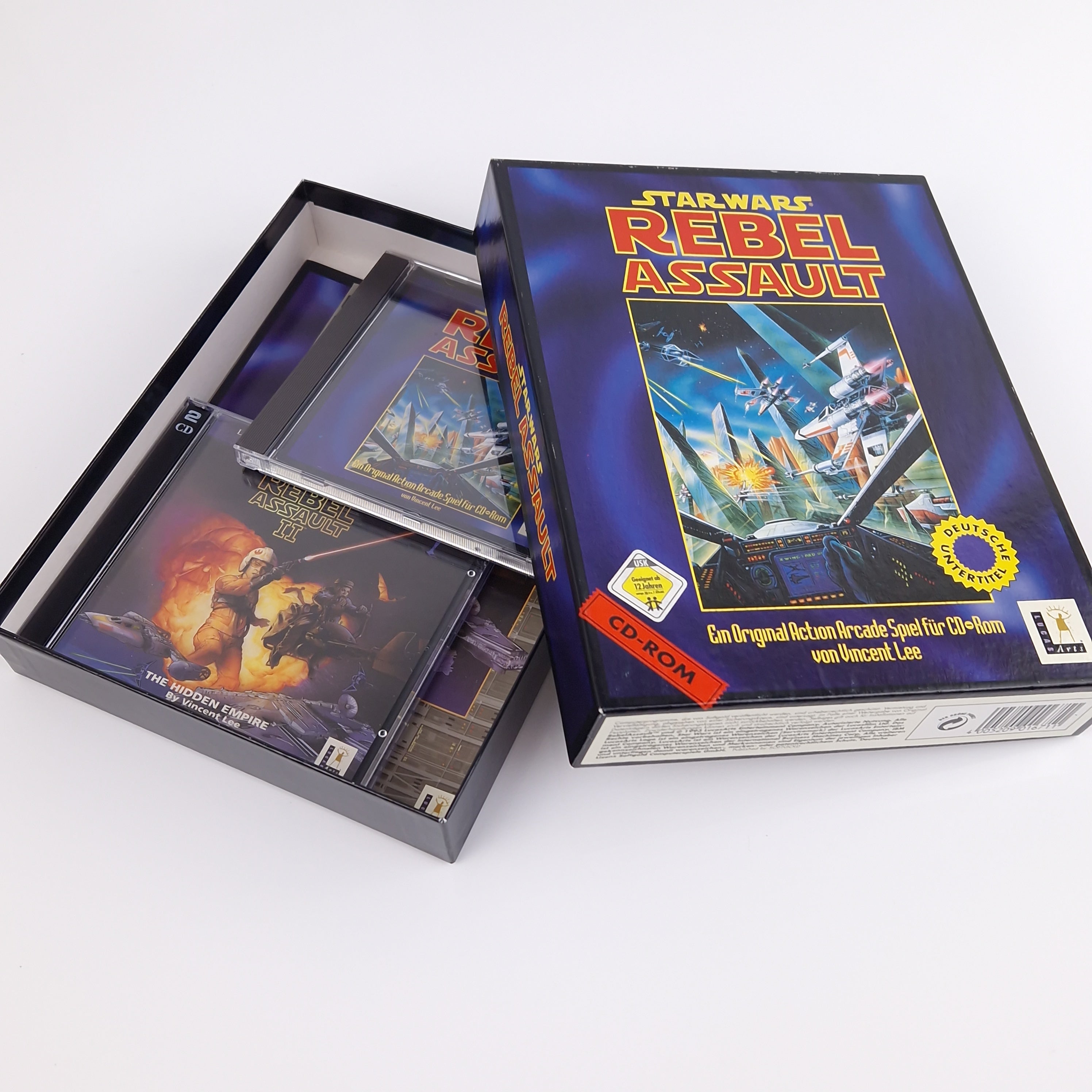 PC Spiel – Star Wars Rebel Assault I & II Big Box OVP PAL
