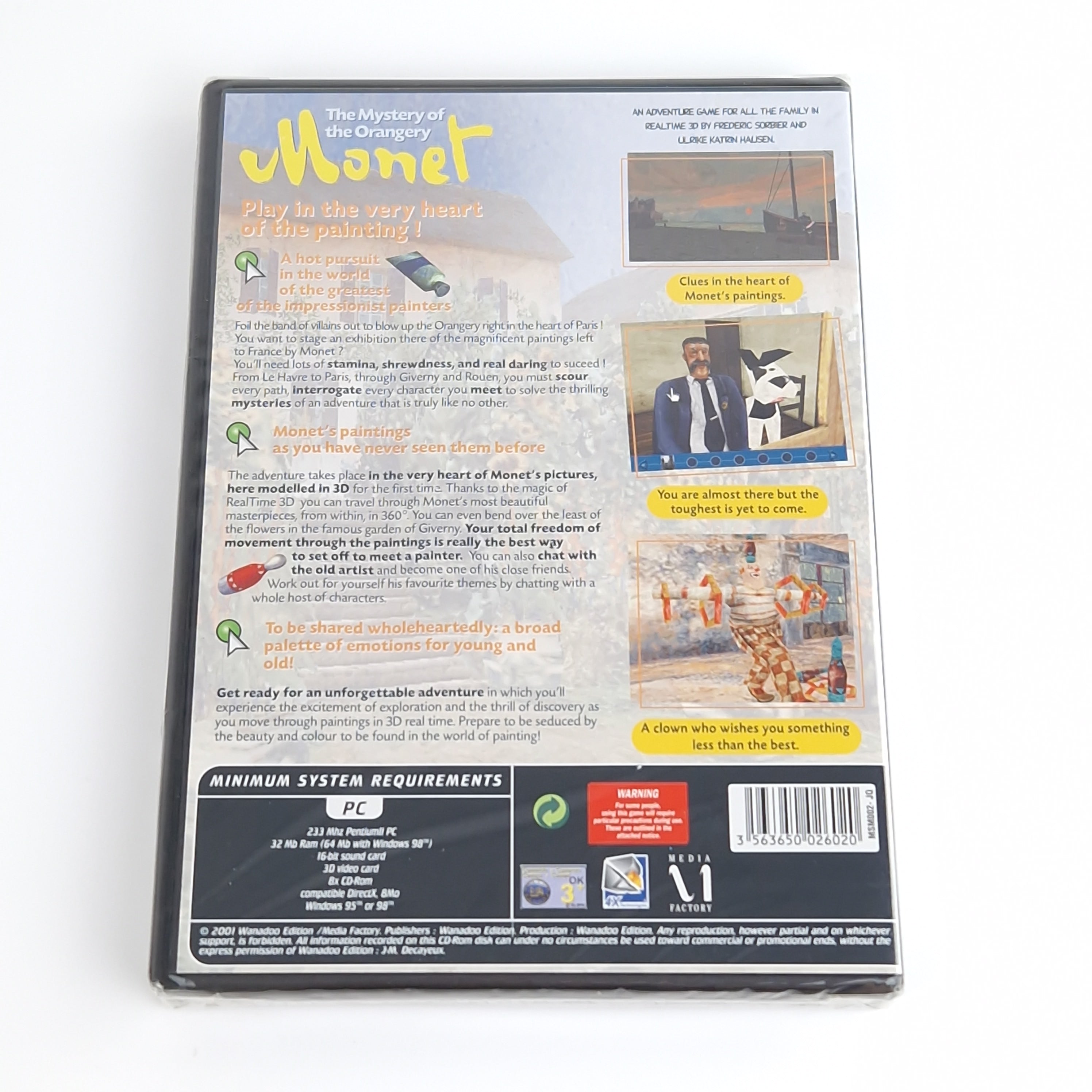 PC Spiel – The Mystery of the Orangery Monet (Neu DvD)