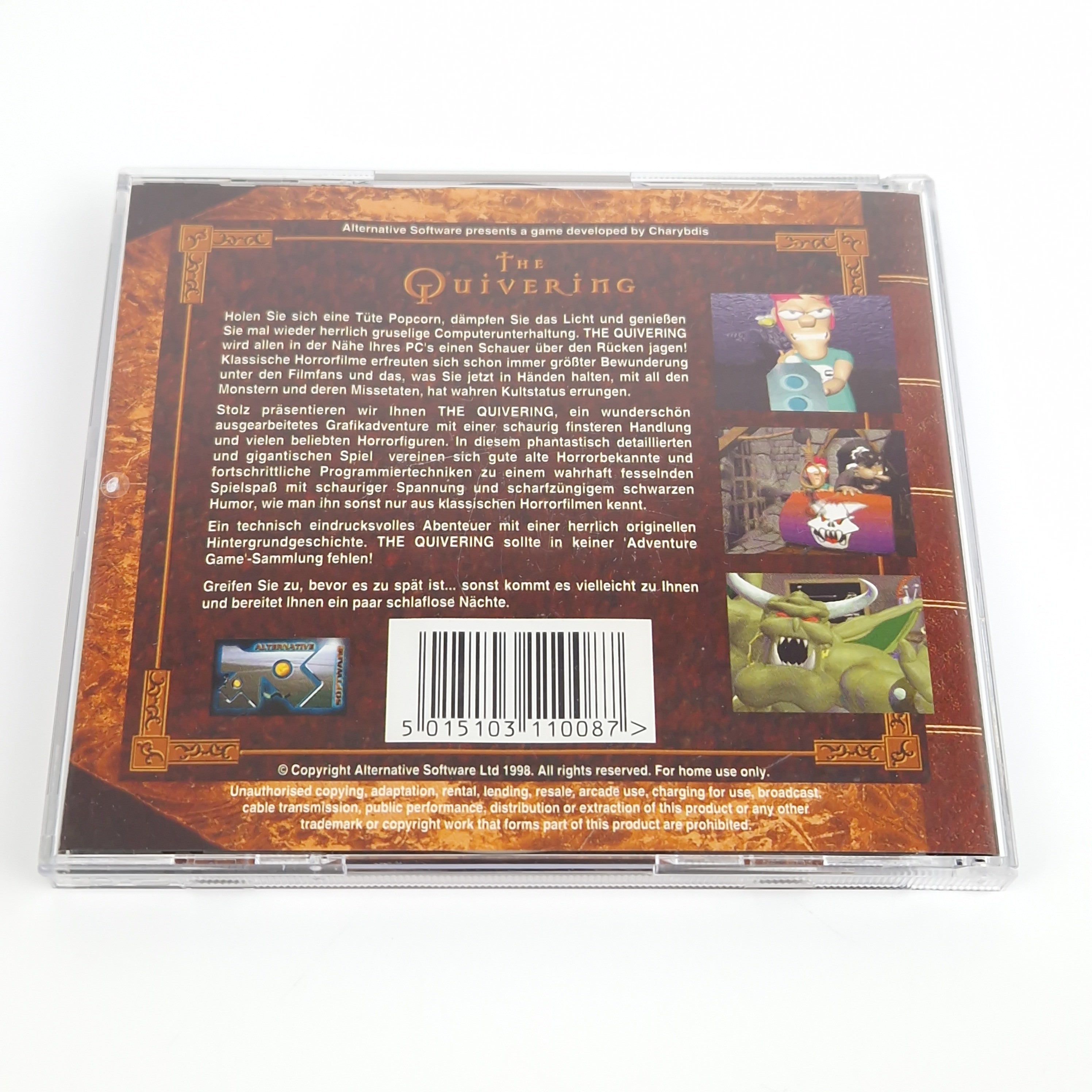 PC Spiel – The Quivering Jewel Case OVP PAL