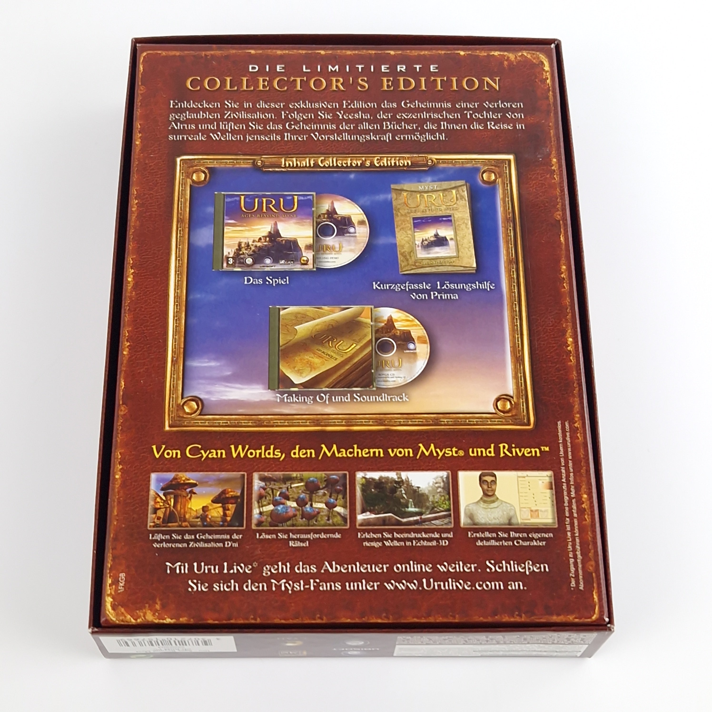 PC Spiel – URU Ages Beyond Myst Collectors Edition OVP