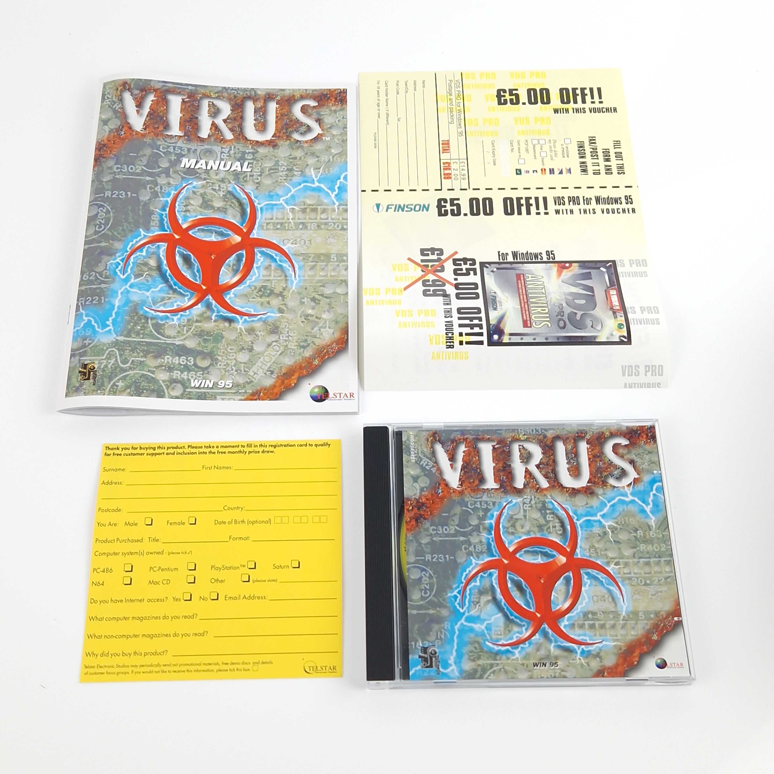 PC Spiel – Virus Warnung Siegel Big Box OVP CD-ROM