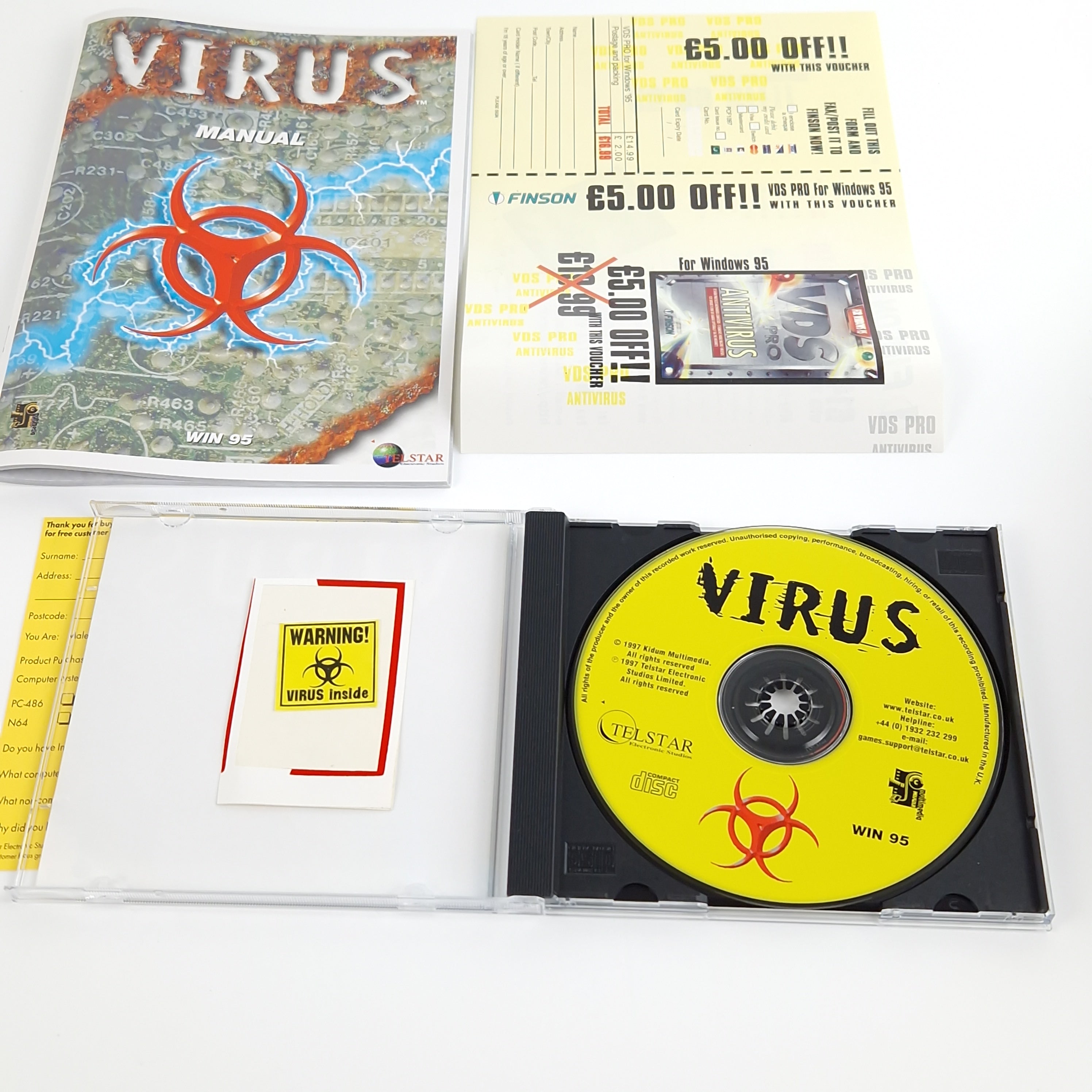 PC Spiel – Virus Warnung Siegel Big Box OVP CD-ROM