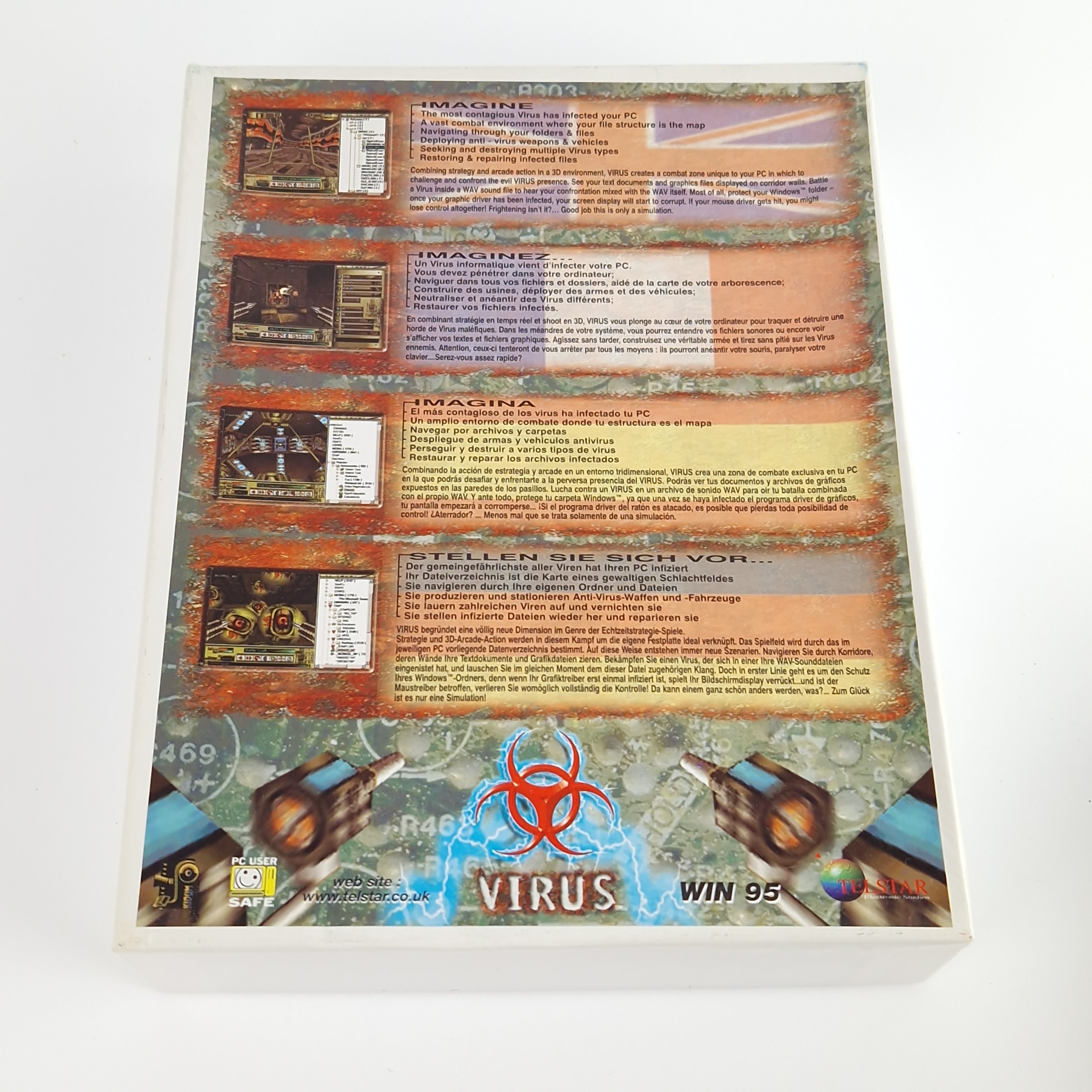 PC Spiel – Virus Warnung Siegel Big Box OVP CD-ROM