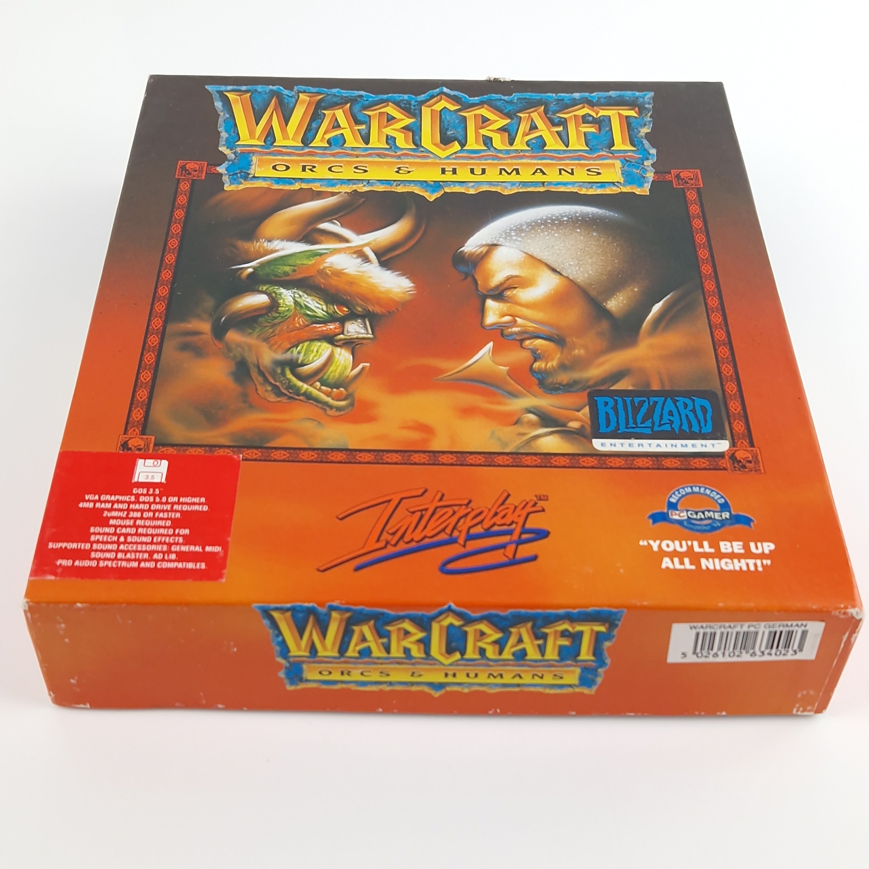 PC Spiel – Warcraft Orcs Humans Big Box OVP DOS 3.5