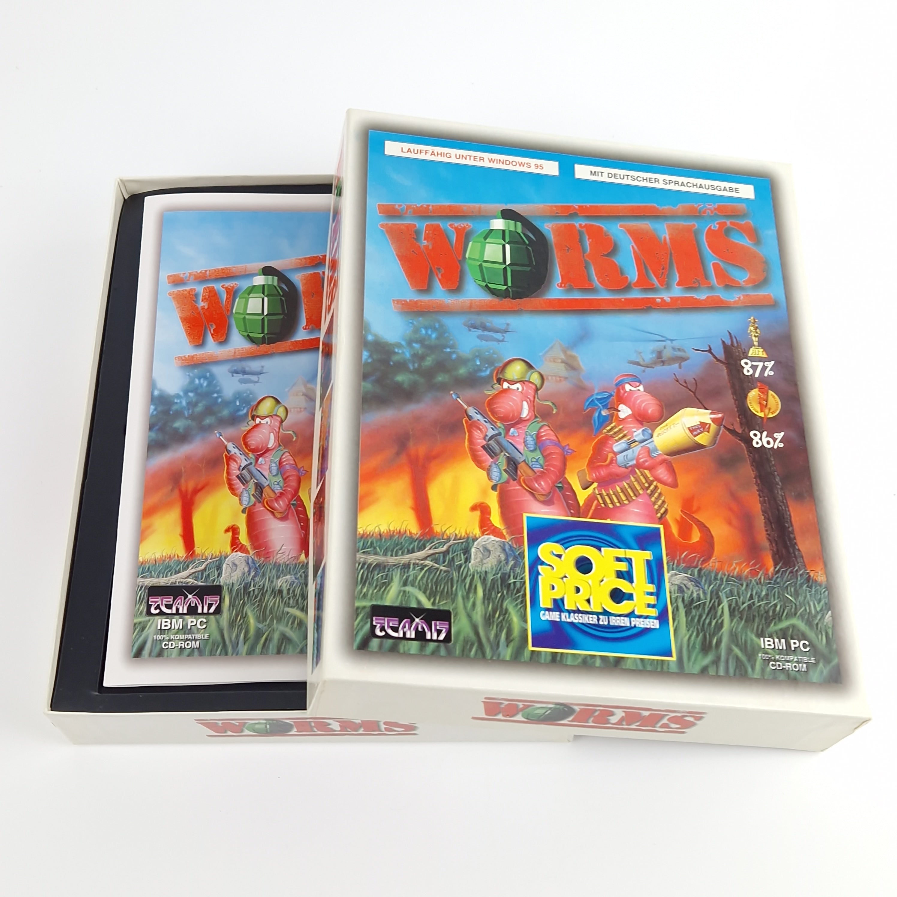 PC Spiel – Worms Big Box OVP Eurobox PAL
