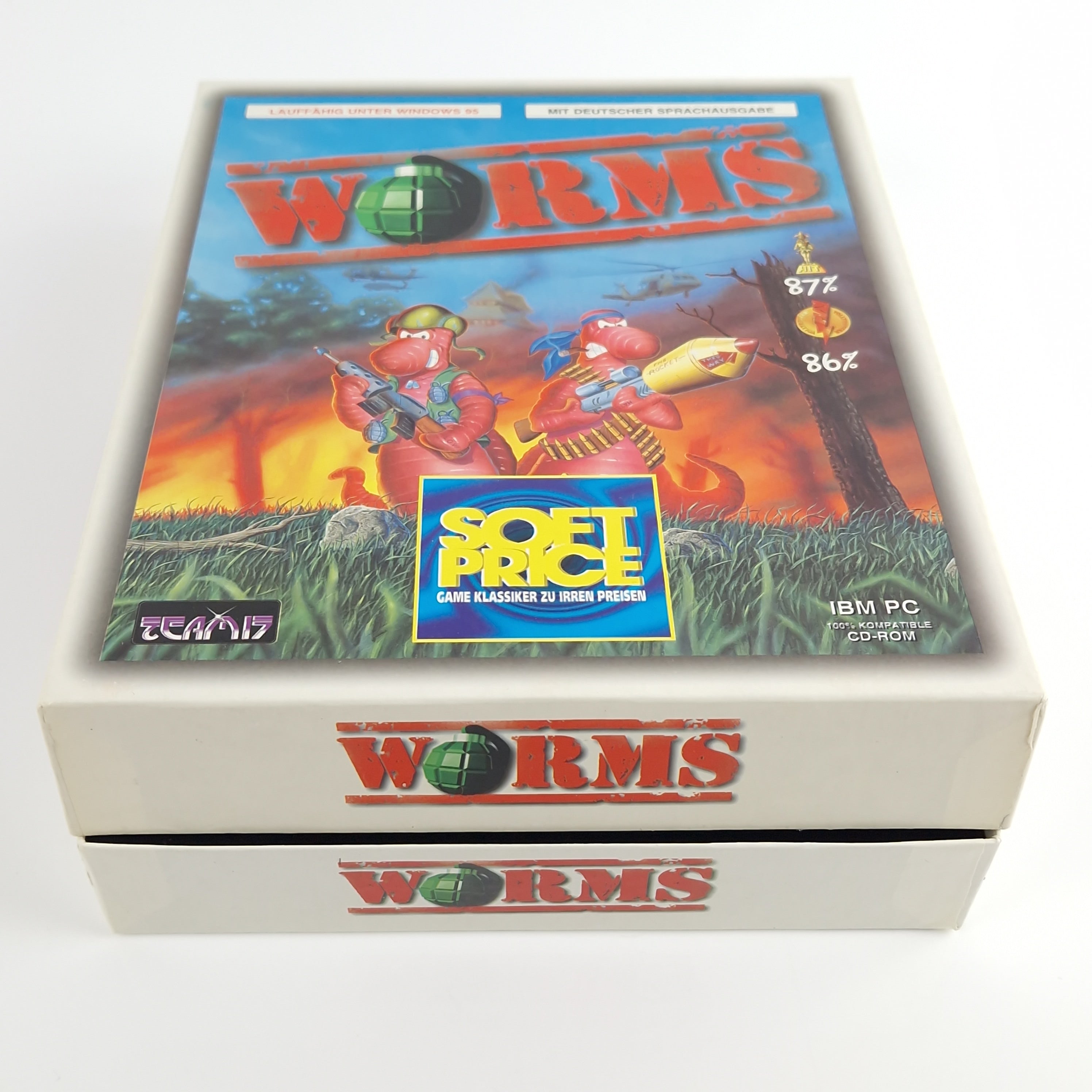 PC Spiel – Worms Big Box OVP Eurobox PAL
