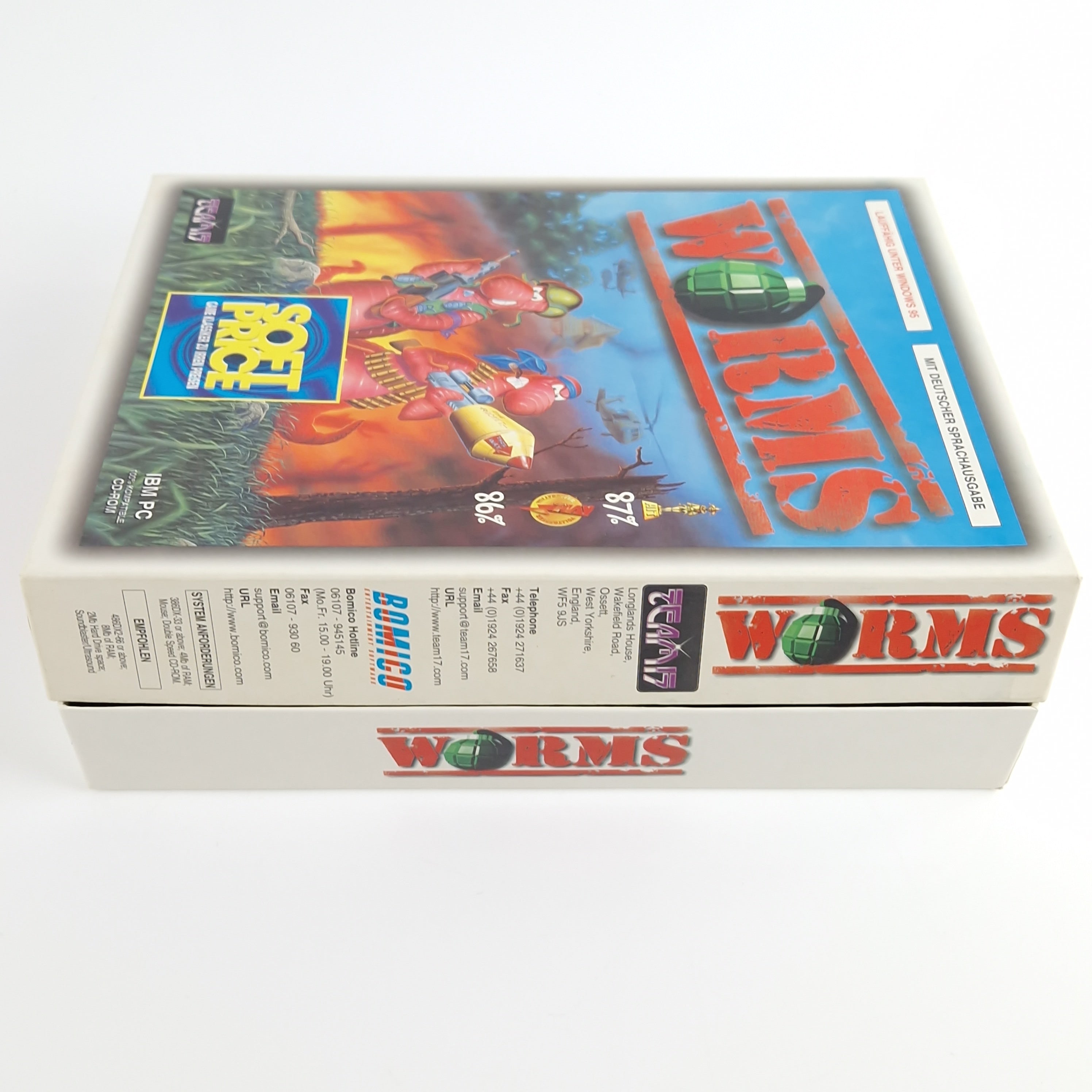 PC Spiel – Worms Big Box OVP Eurobox PAL