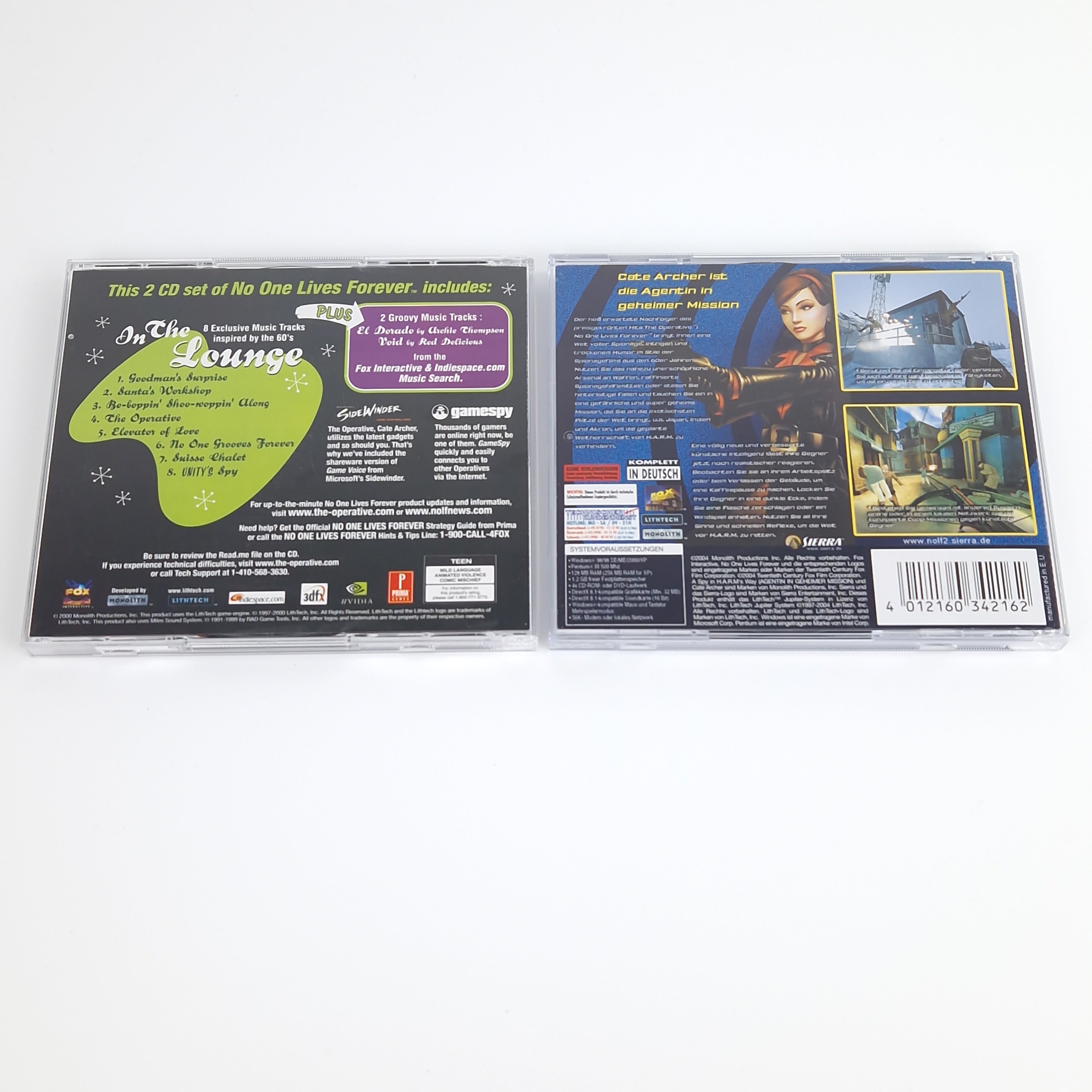 PC Spiel – Noone Lives Forever Teil 1 & 2 Jewel Case OVP PAL