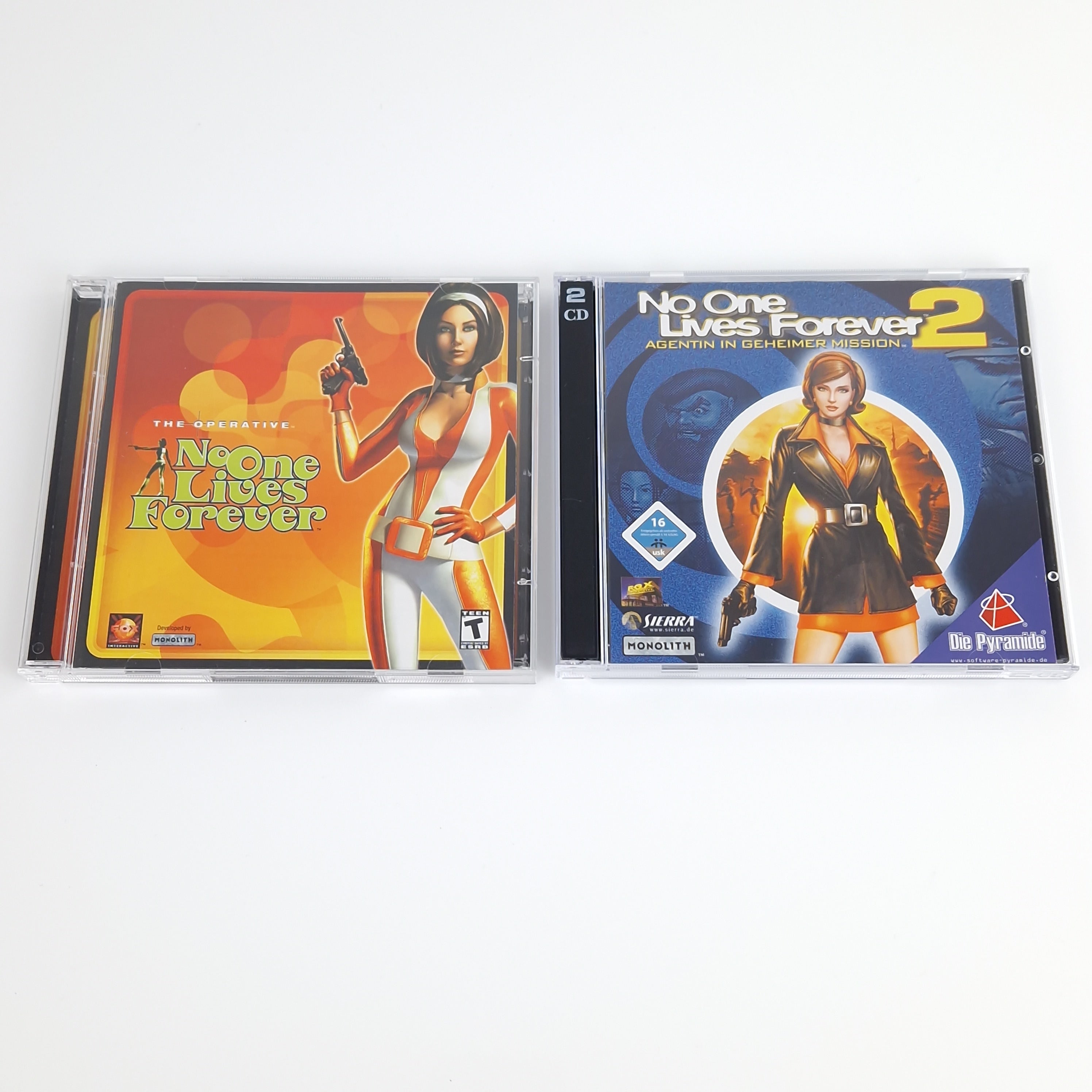 PC Spiel – Noone Lives Forever Teil 1 & 2 Jewel Case OVP PAL