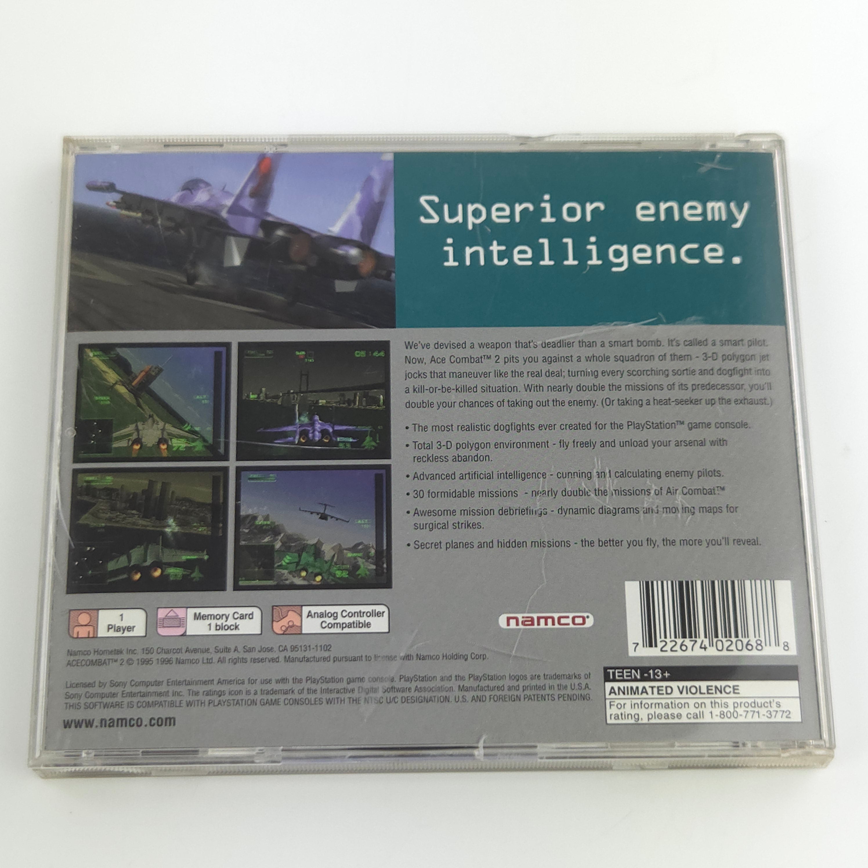 Playstation 1 Spiel – Ace Combat 2 PS1 NTSC-U/C OVP