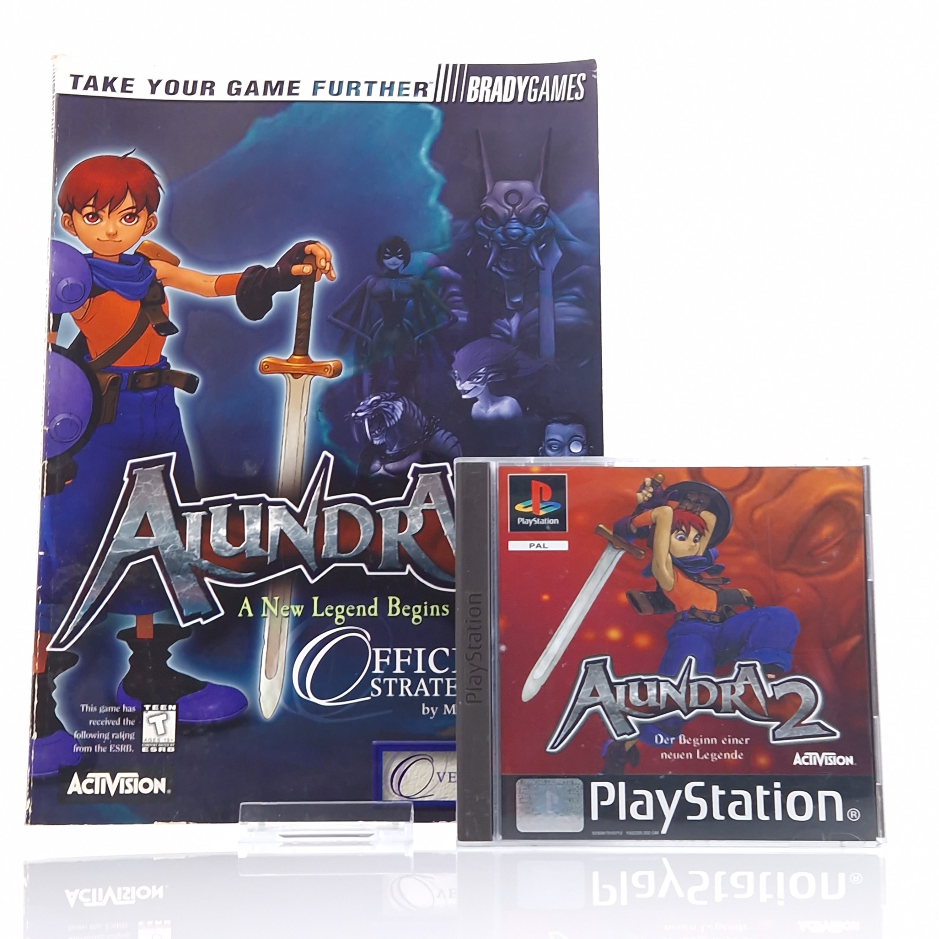 Playstation 1 Spiel – Alundra 2 mit Strategy Guide PS1