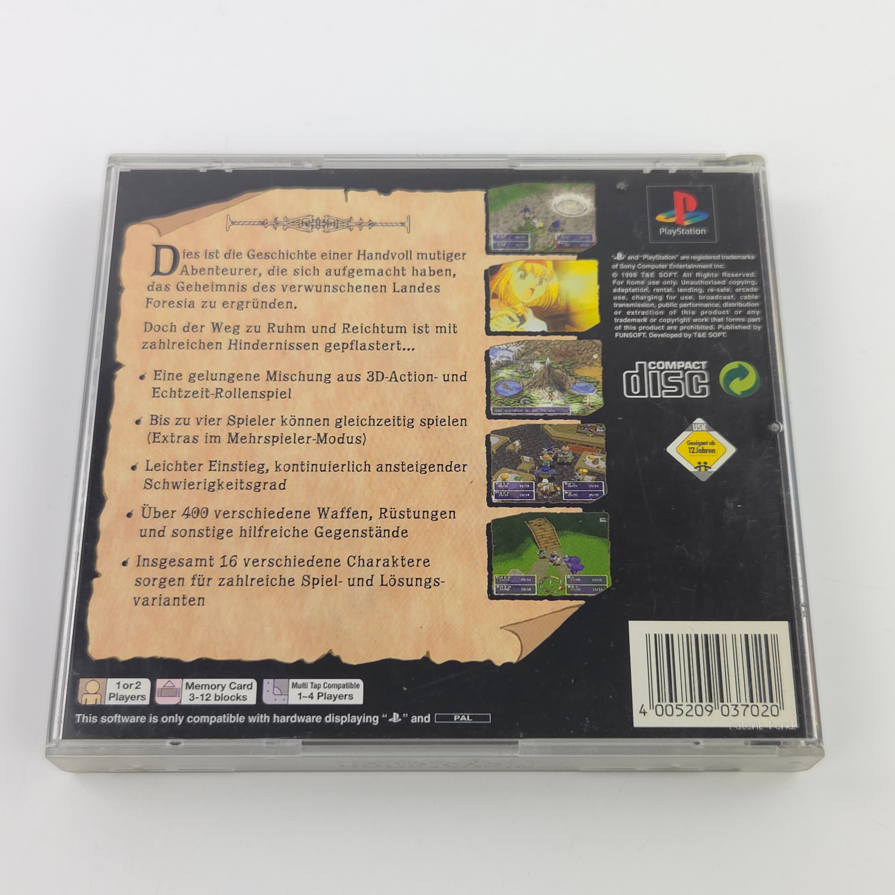 Playstation 1 Spiel – Blaze and Blade Eternal Quest OVP