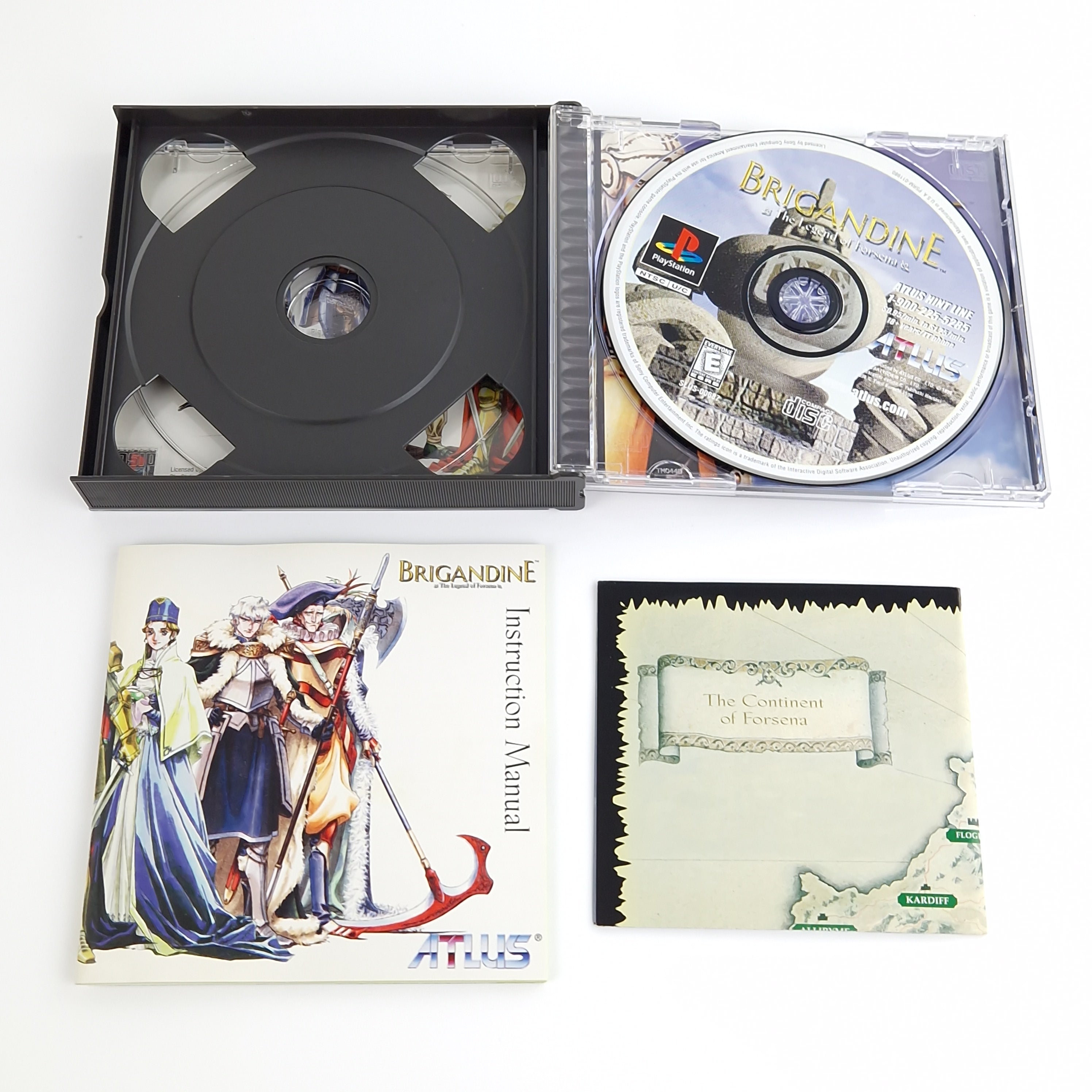 Playstation 1 Spiel – Brigandine mit Strategy Guide OVP