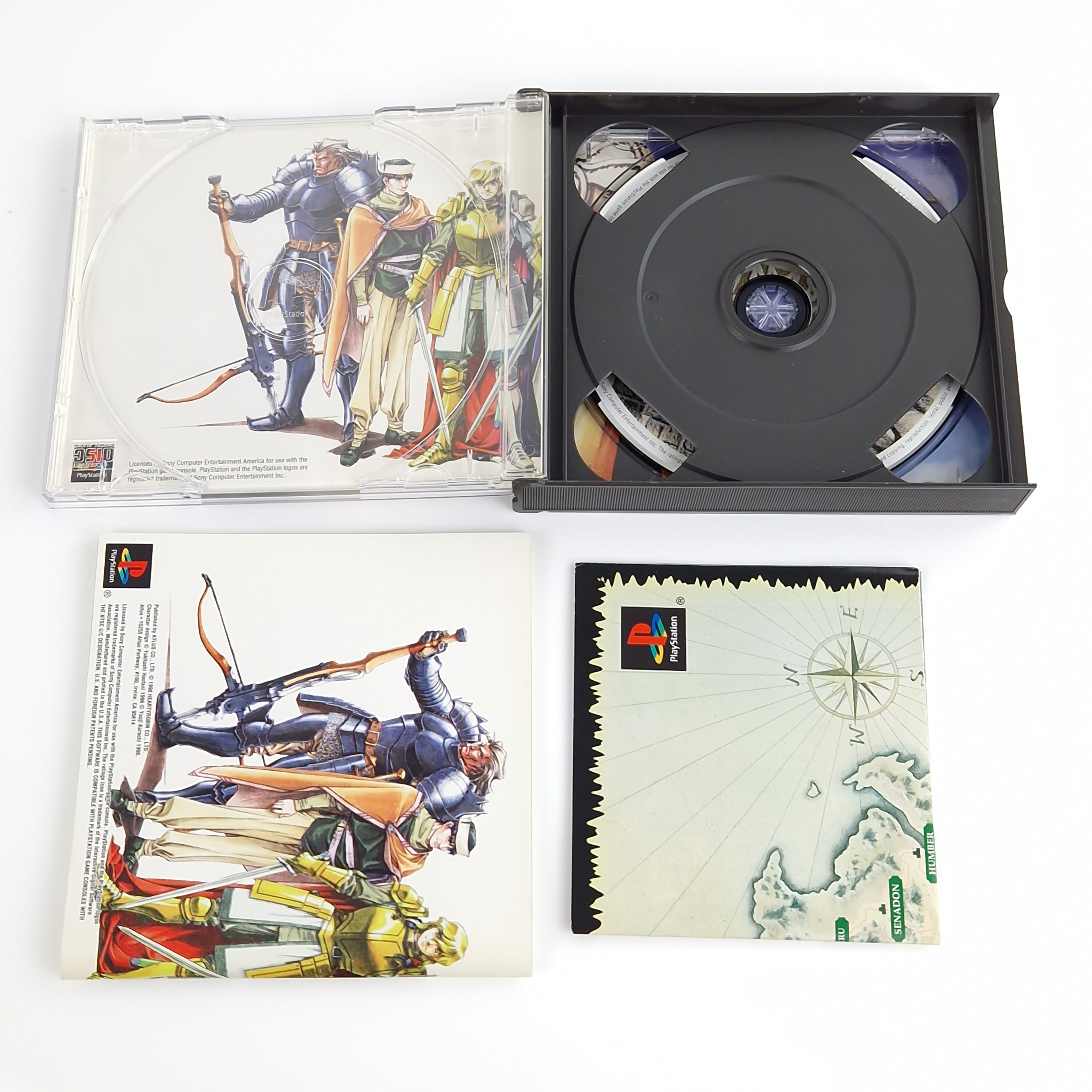 Playstation 1 Spiel – Brigandine mit Strategy Guide OVP