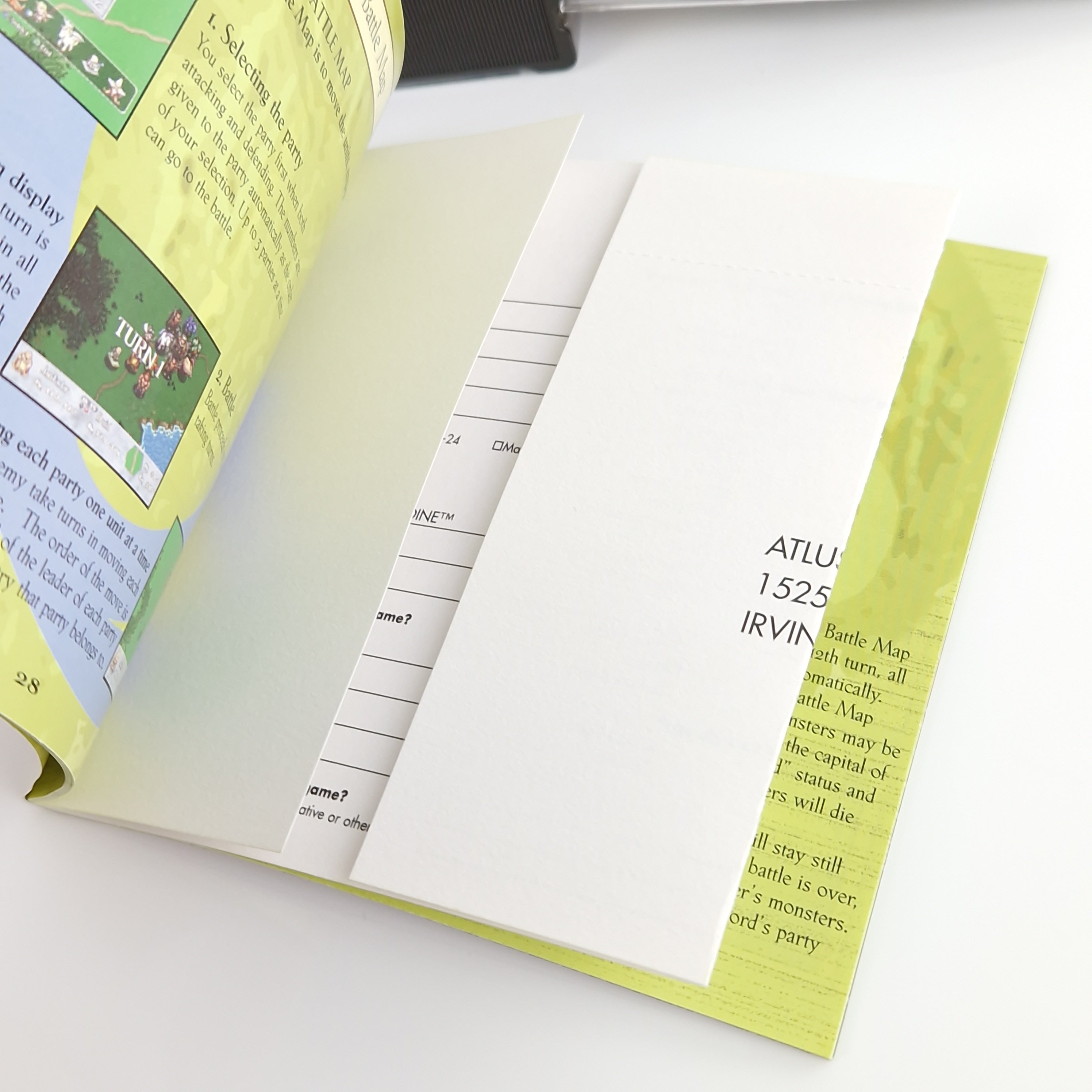 Playstation 1 Spiel – Brigandine mit Strategy Guide OVP