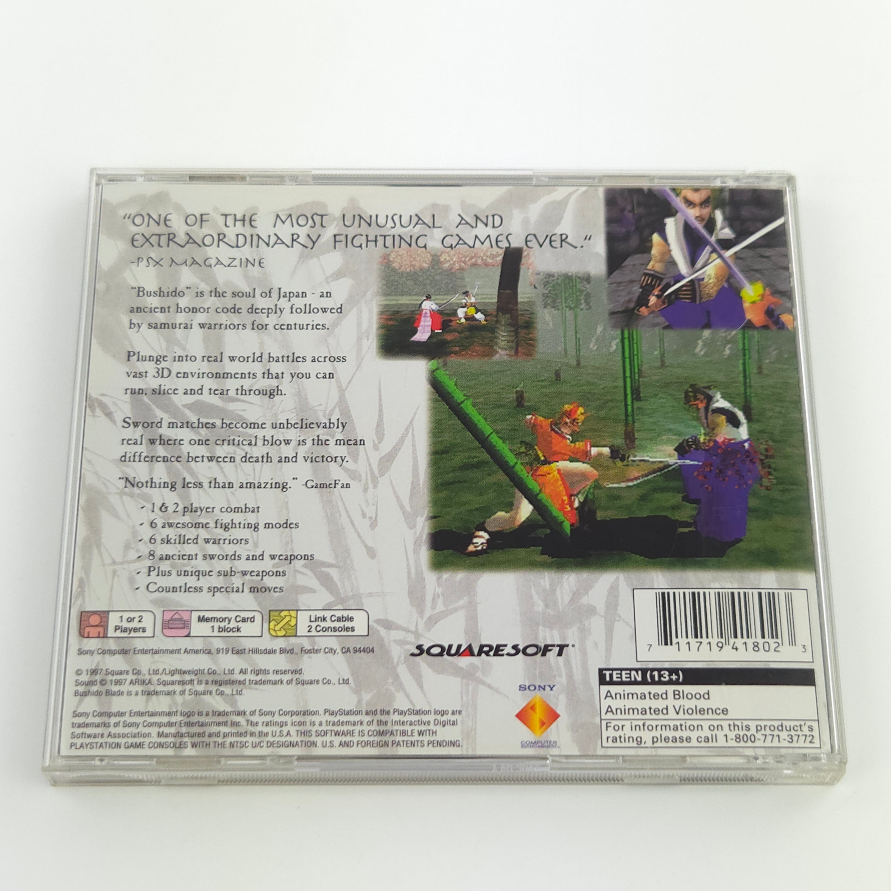 Playstation 1 Spiel – Bushido Blade (NTSC-U/C OVP)