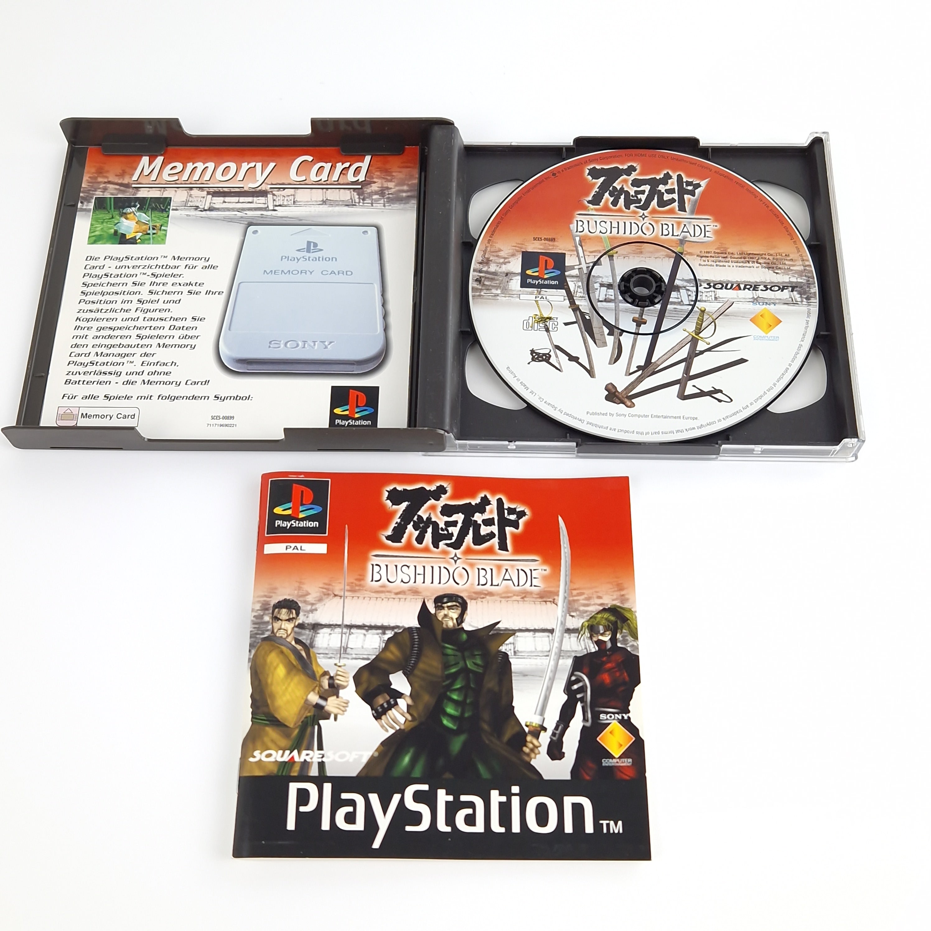 Playstation 1 Spiel – Bushido Blade mit Fighters Guide PS1