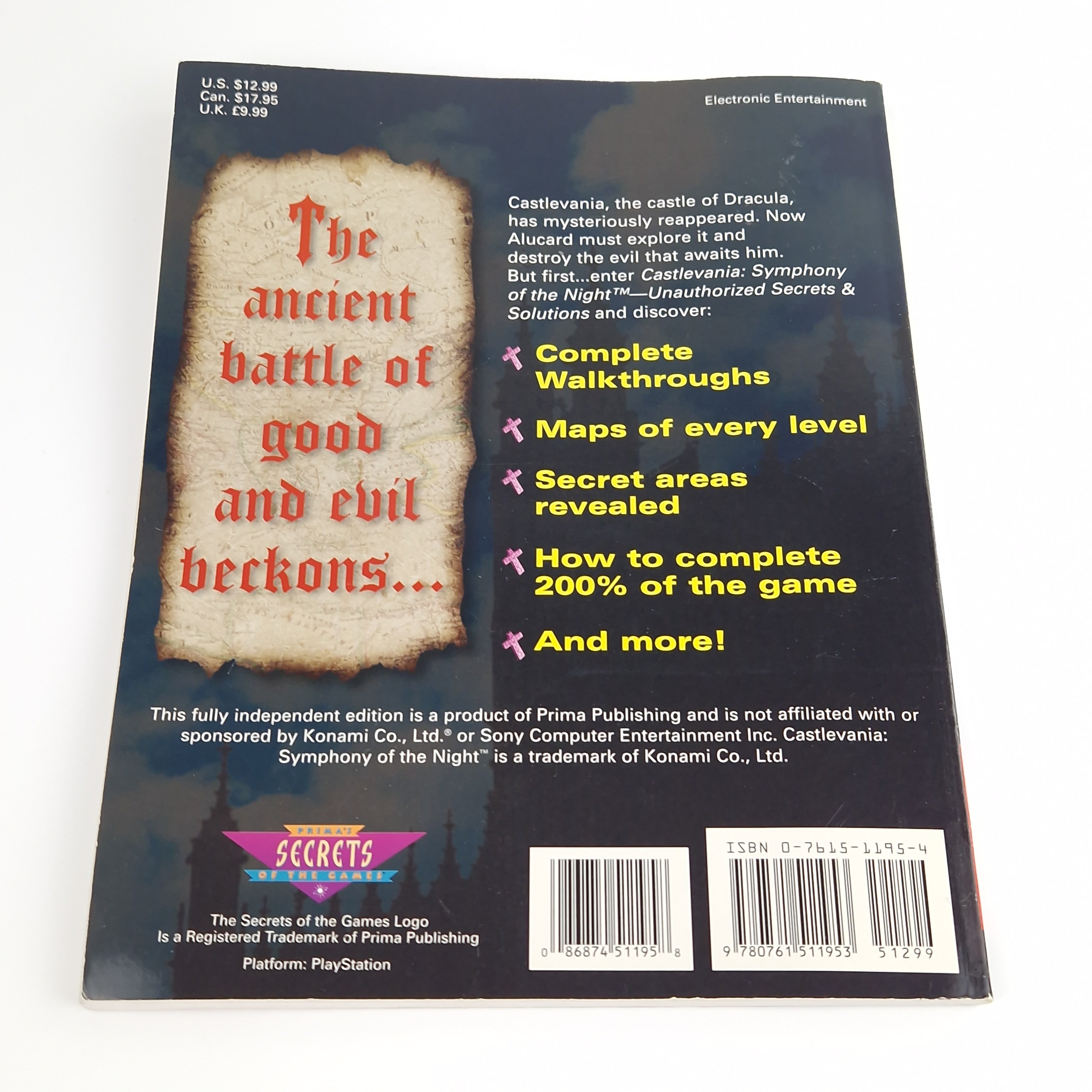 Playstation 1 Spiel – Castlevania Symphony of the Night Guide