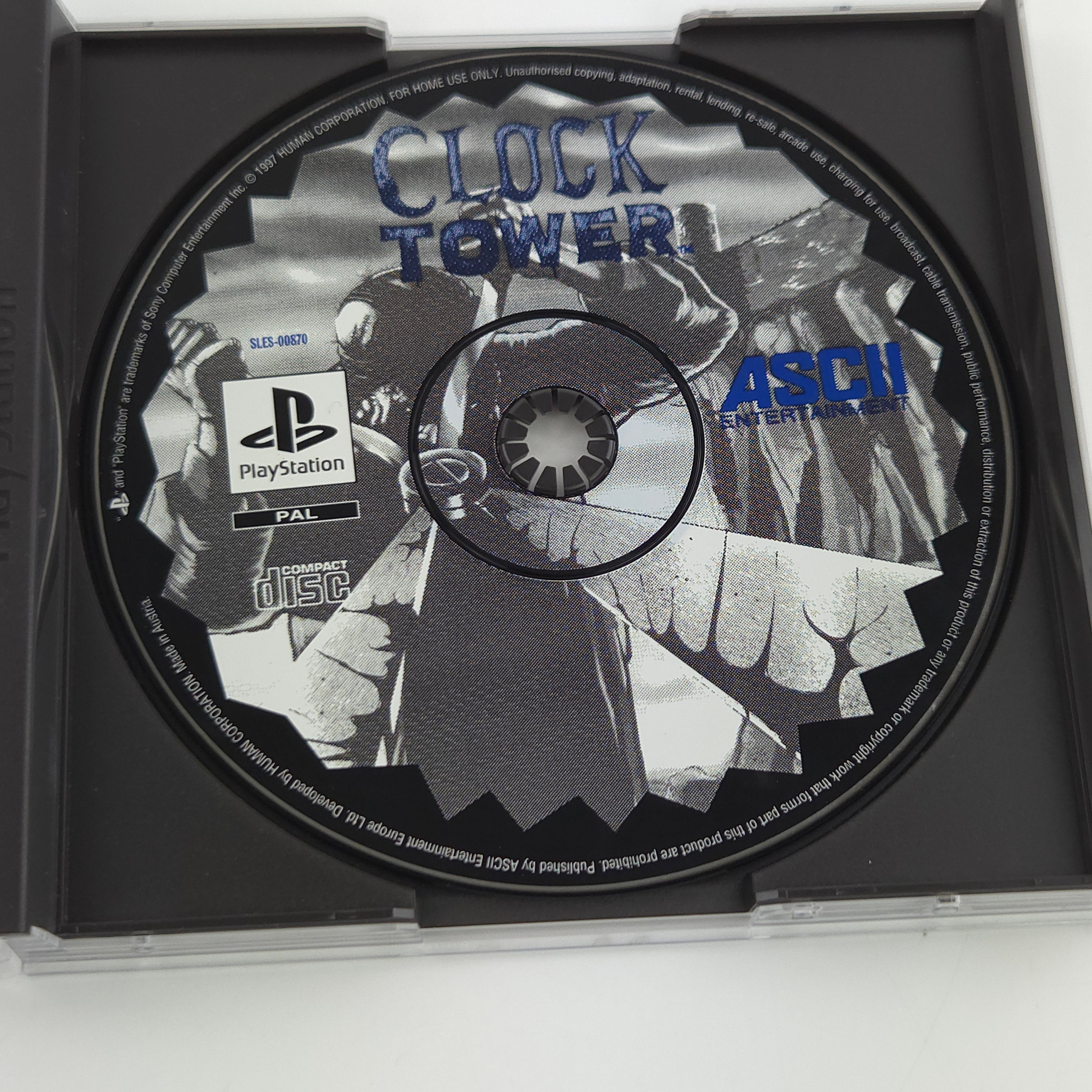 Playstation 1 Spiel – Clock Tower OVP Anleitung UK Version