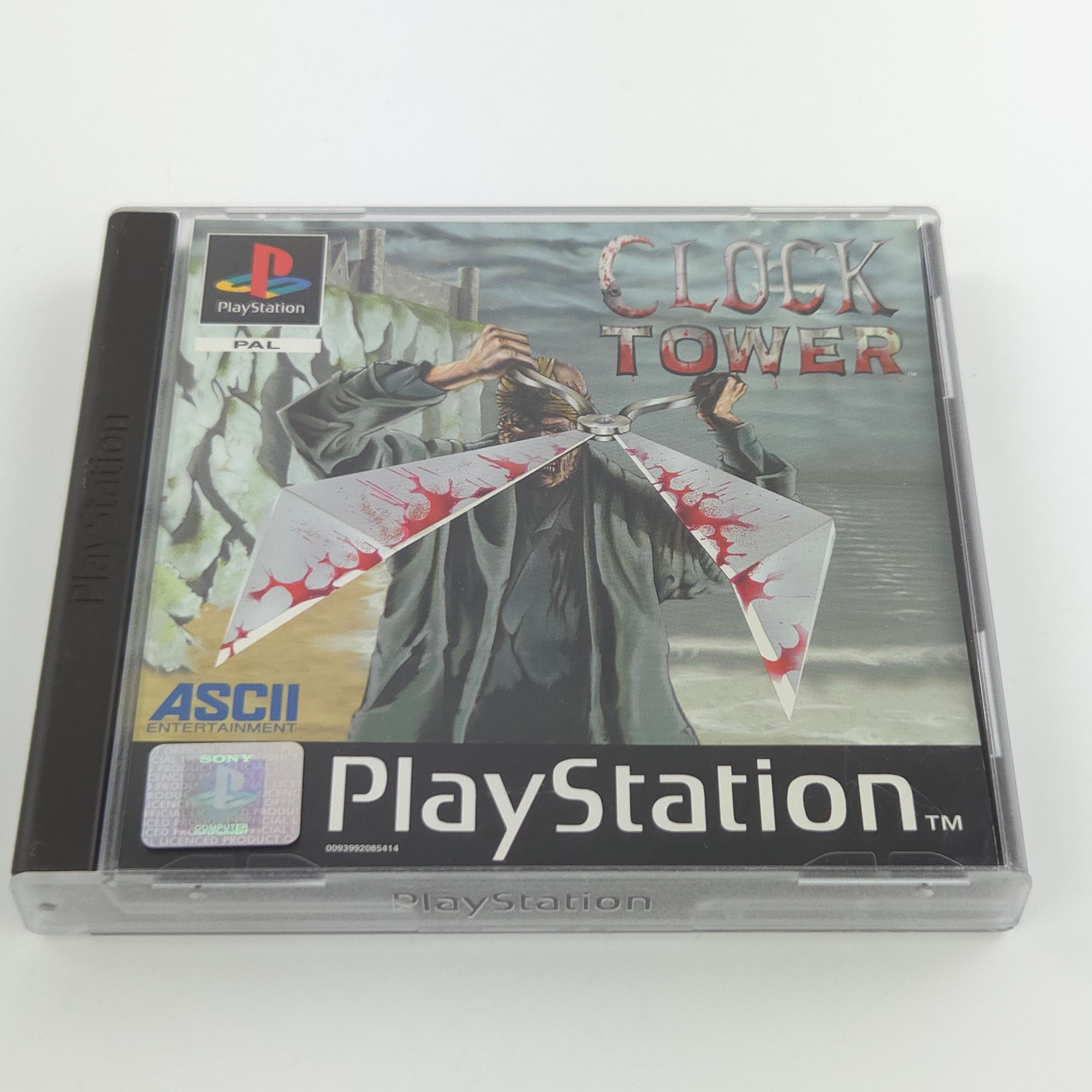 Playstation 1 Spiel – Clock Tower OVP Anleitung UK Version