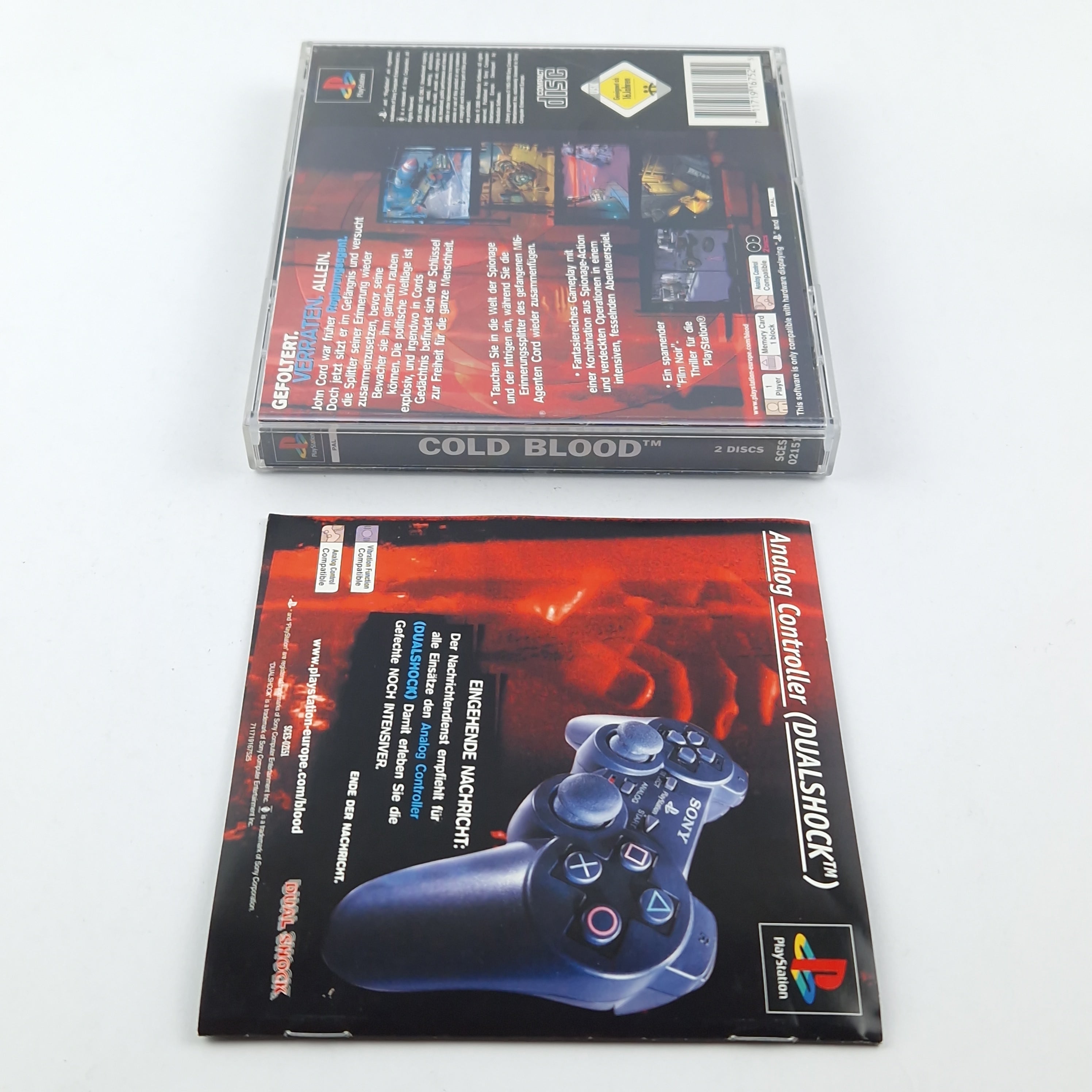 Playstation 1 Spiel – Cold Blood OVP Anleitung PAL