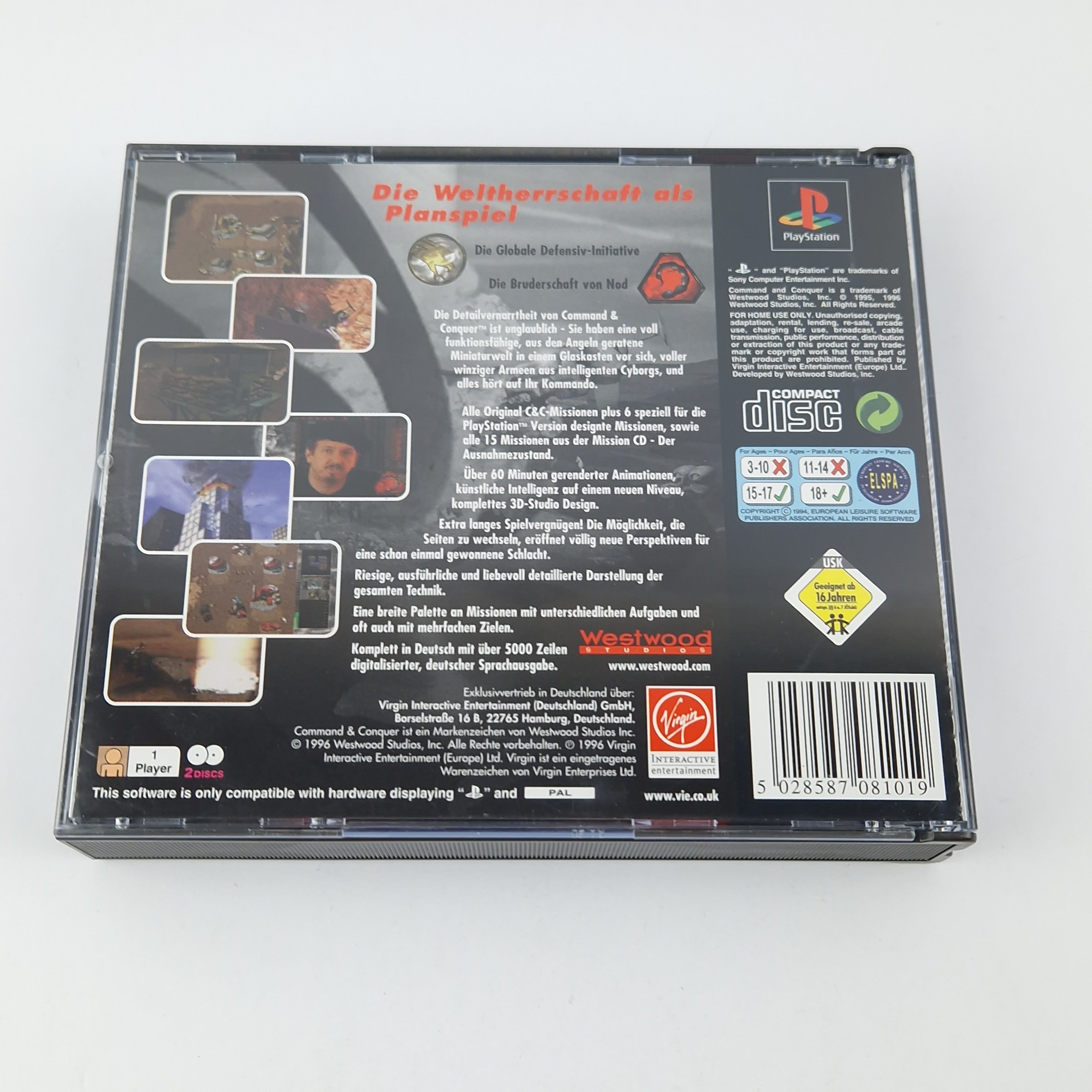 Playstation 1 Spiel – Command and Conquer Teil 1 OVP Double Case