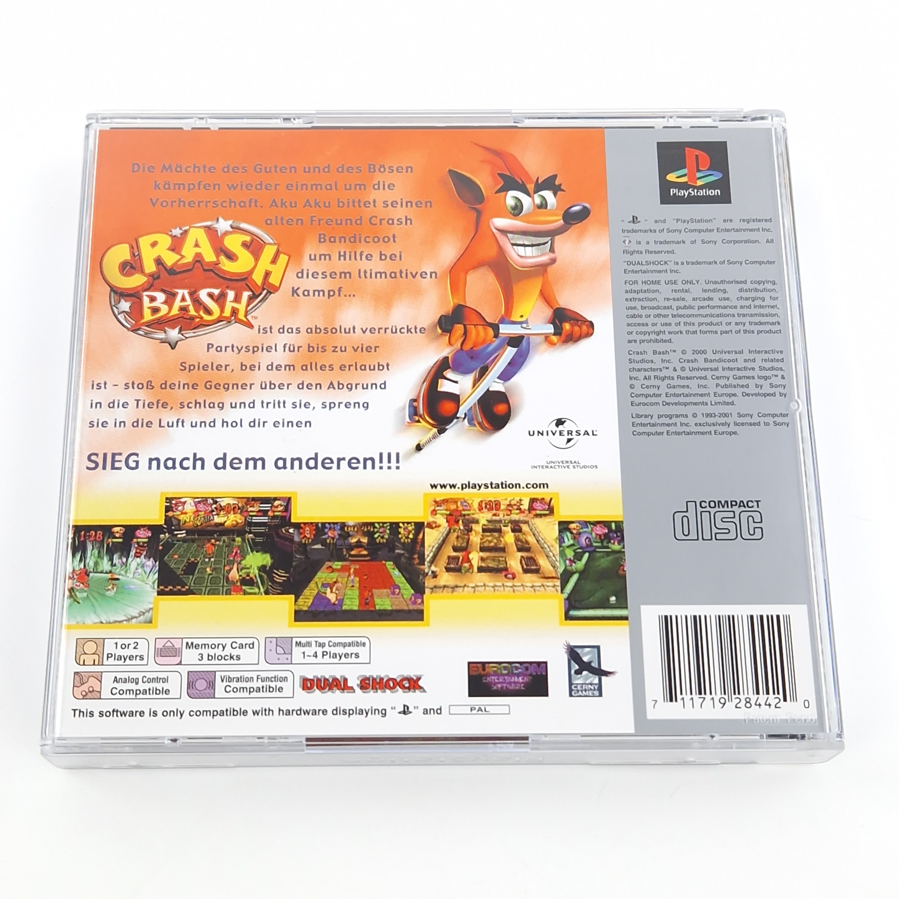 Playstation 1 Spiel – Crash Bash Platinum OVP PS1