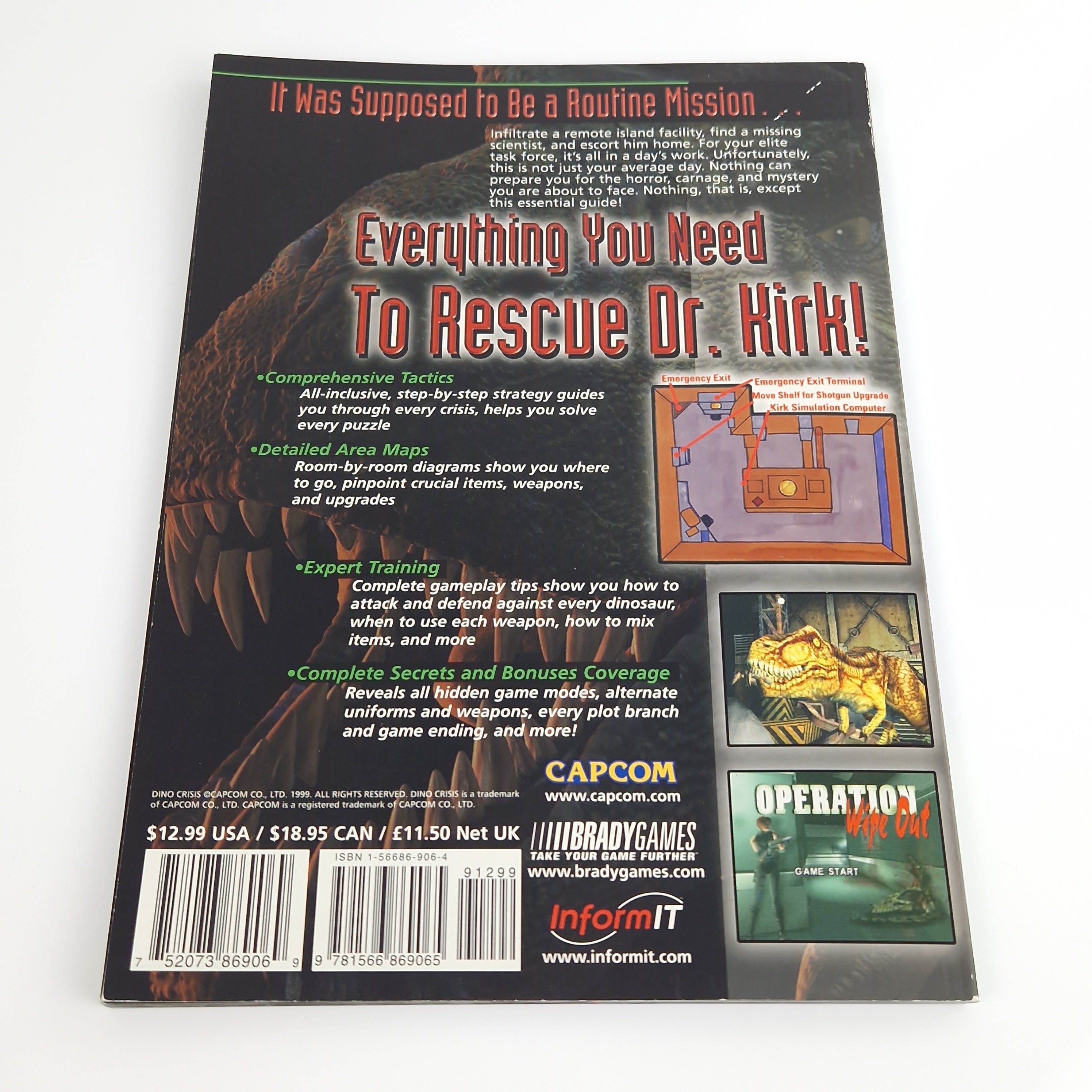 Playstation 1 Spiel – Dino Crisis mit Lösungsbuch (PAL)