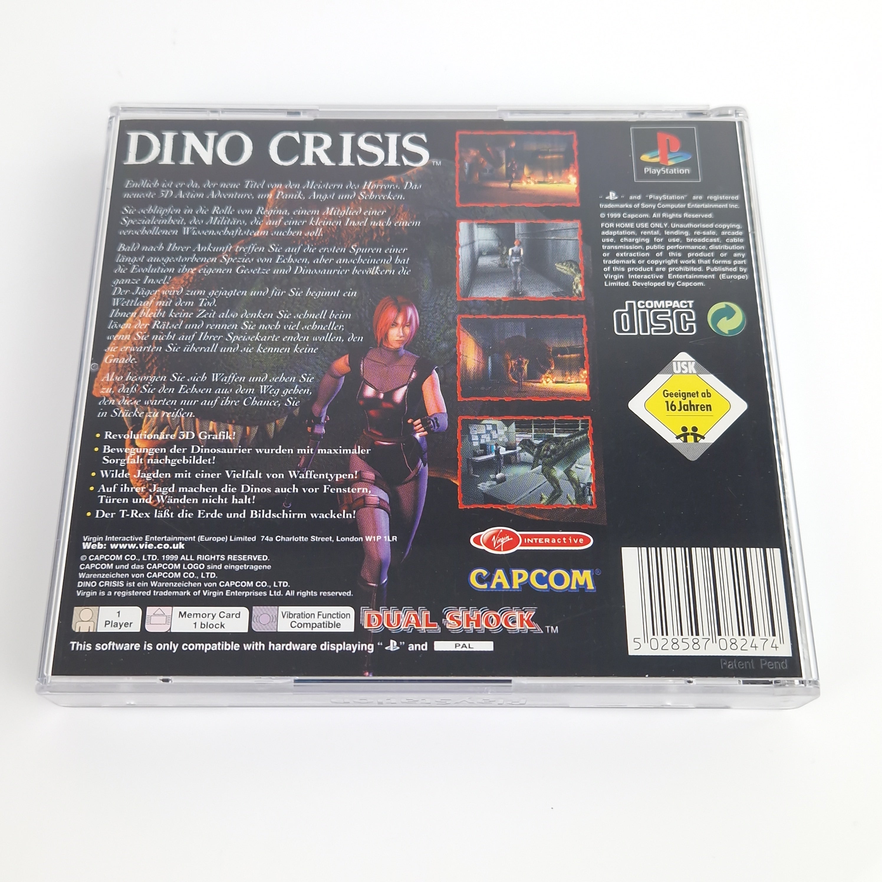 Playstation 1 Spiel – Dino Crisis mit Lösungsbuch (PAL)