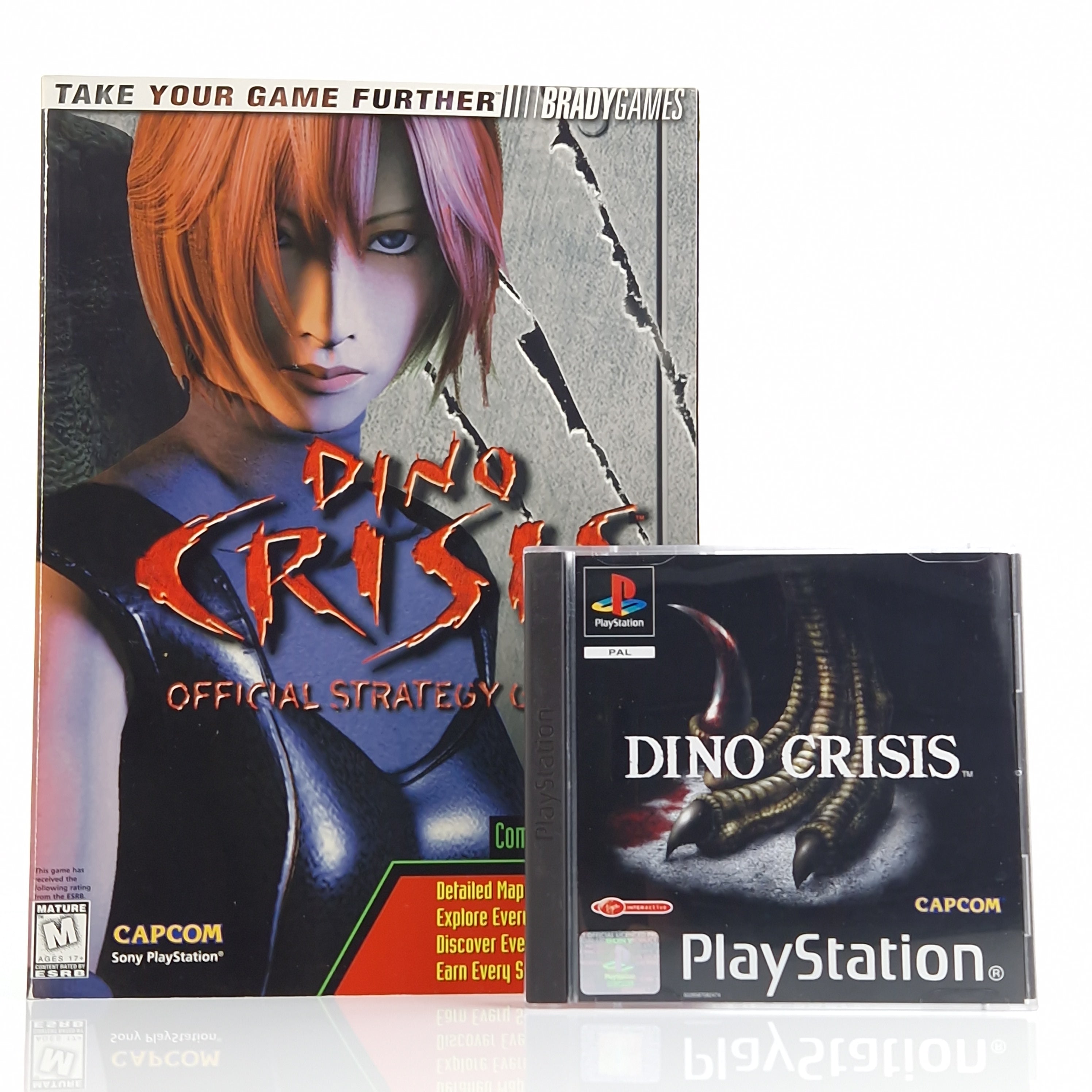 Playstation 1 Spiel – Dino Crisis mit Lösungsbuch (PAL)