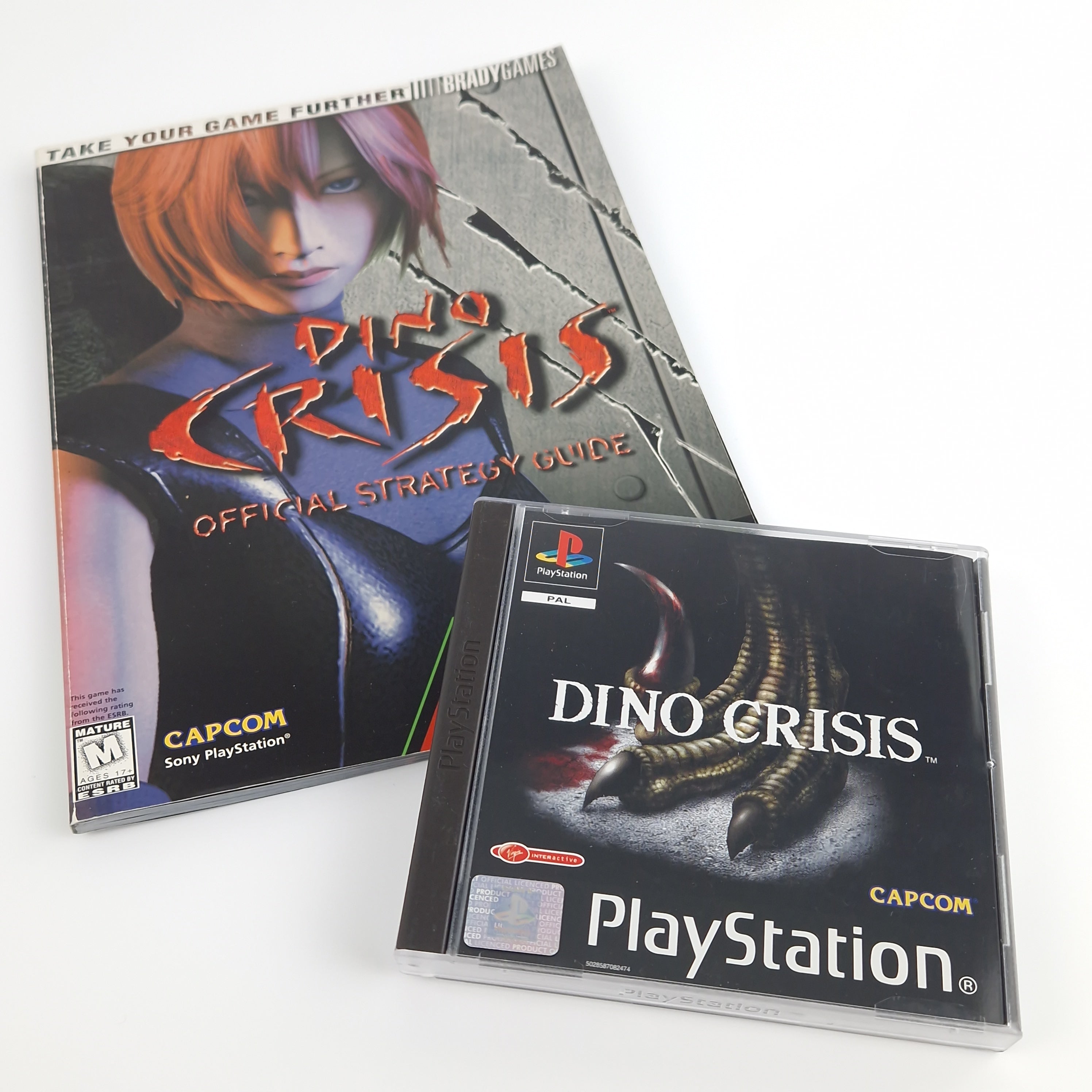 Playstation 1 Spiel – Dino Crisis mit Lösungsbuch (PAL)