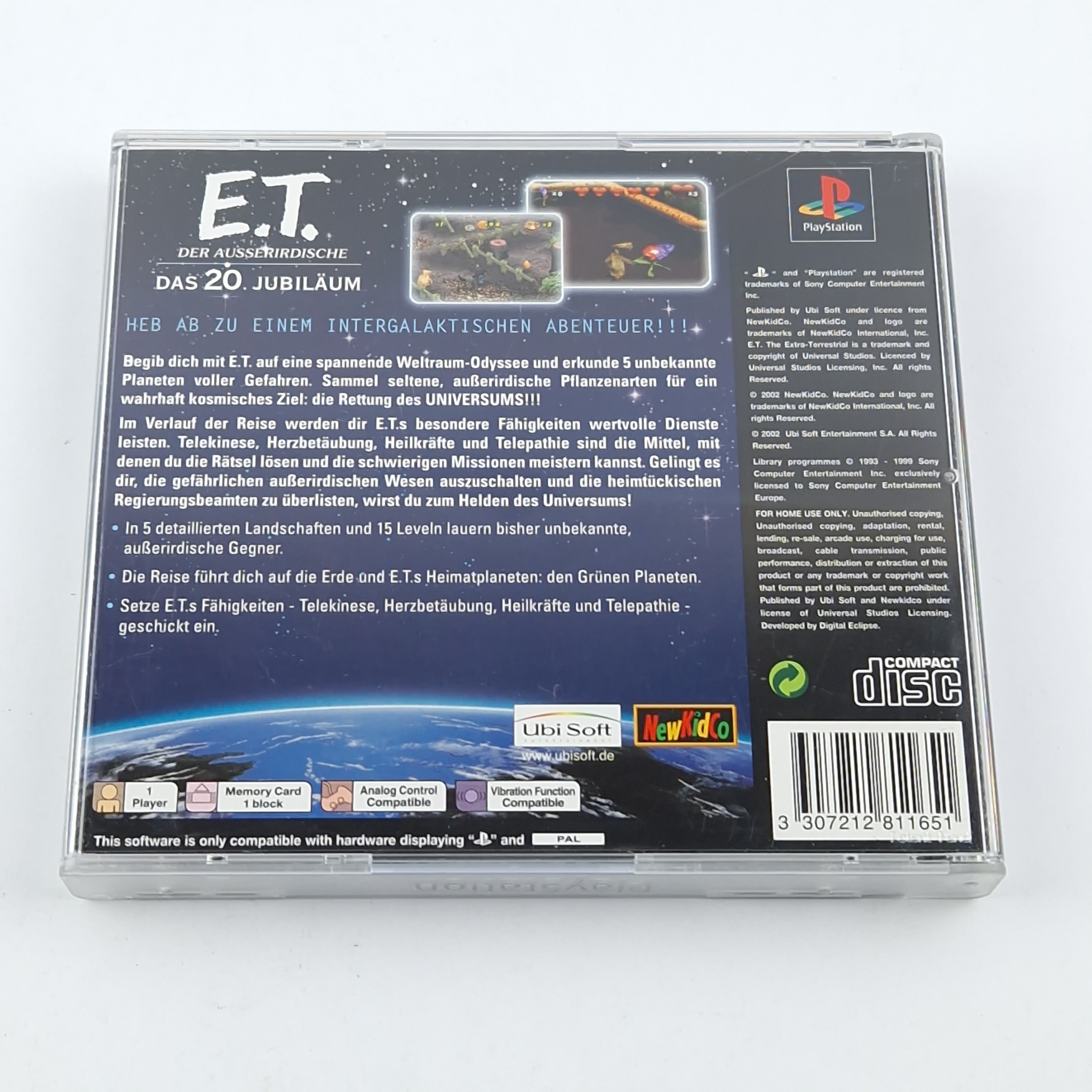 Playstation 1 Spiel – E.T. Der Ausserirdische (OVP PAL)
