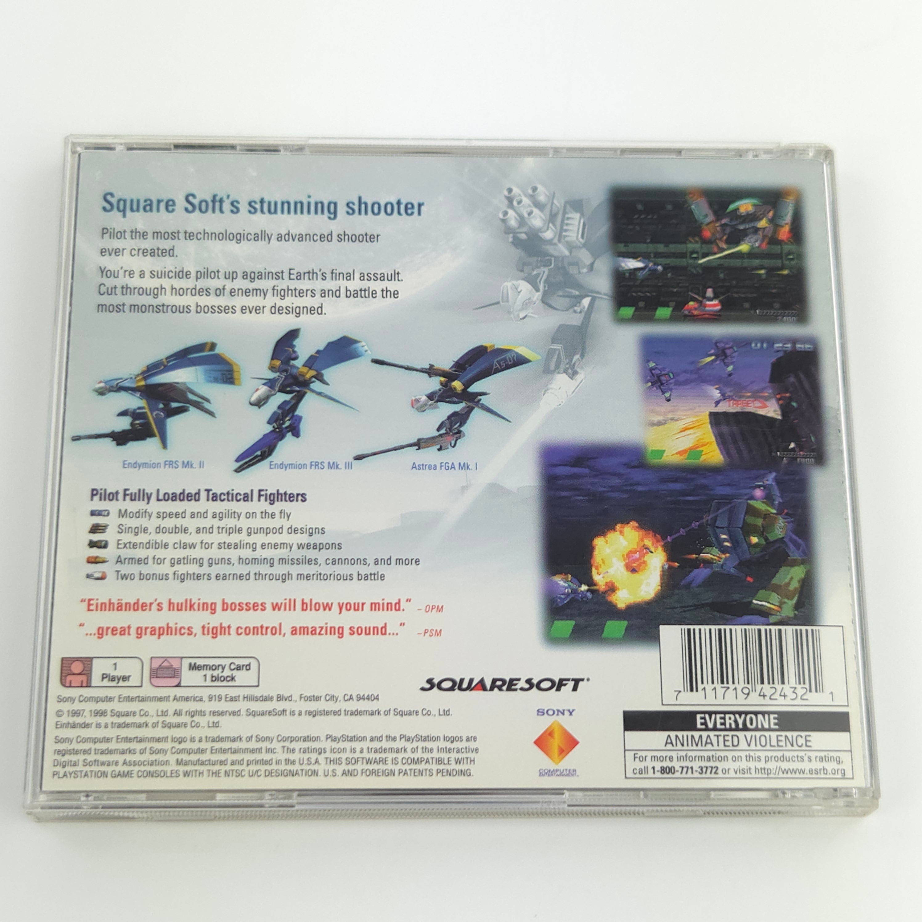 Playstation 1 Spiel – Einhänder (NTSC-USA OVP)