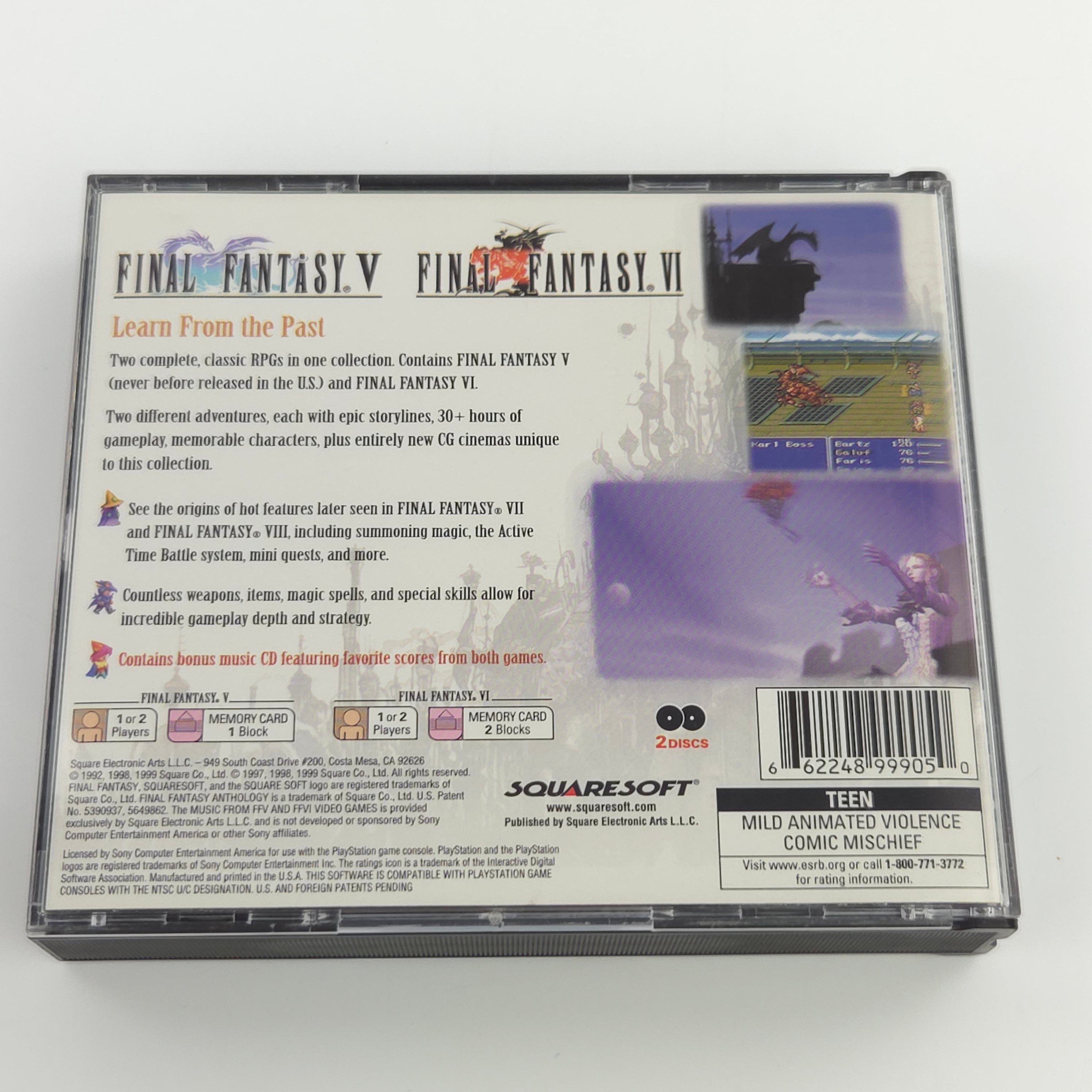 Playstation 1 Spiel – Final Fantasy Anthology OVP