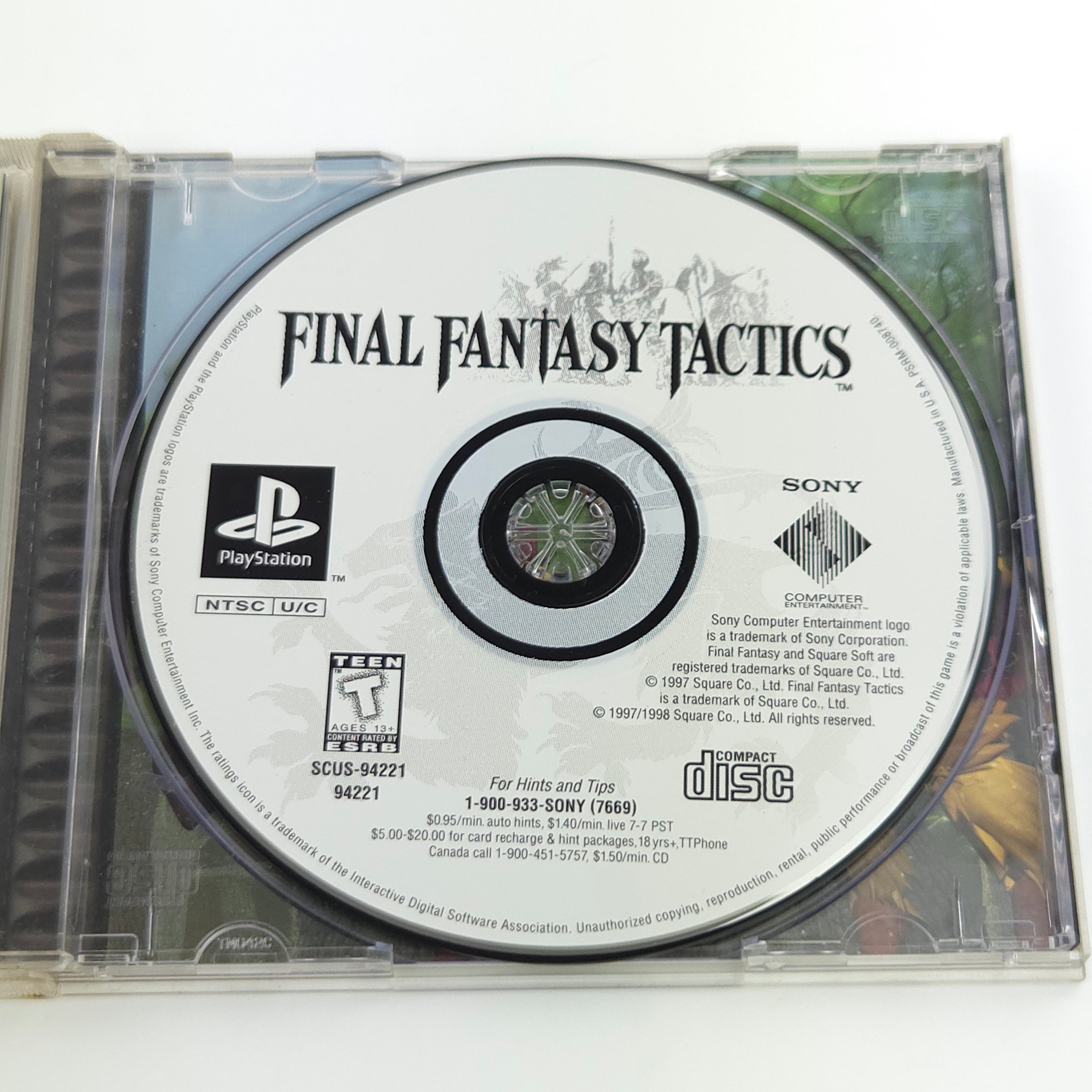 Playstation 1 Spiel – Final Fantasy Tactics (NTSC OVP)