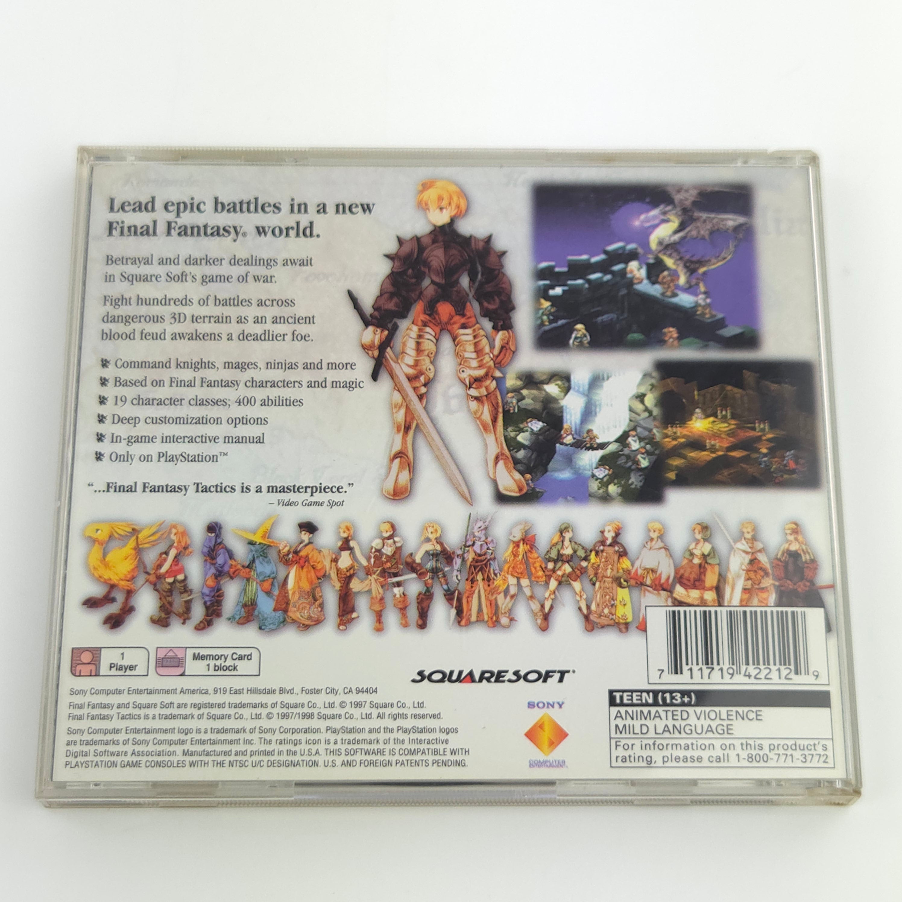 Playstation 1 Spiel – Final Fantasy Tactics (NTSC OVP)