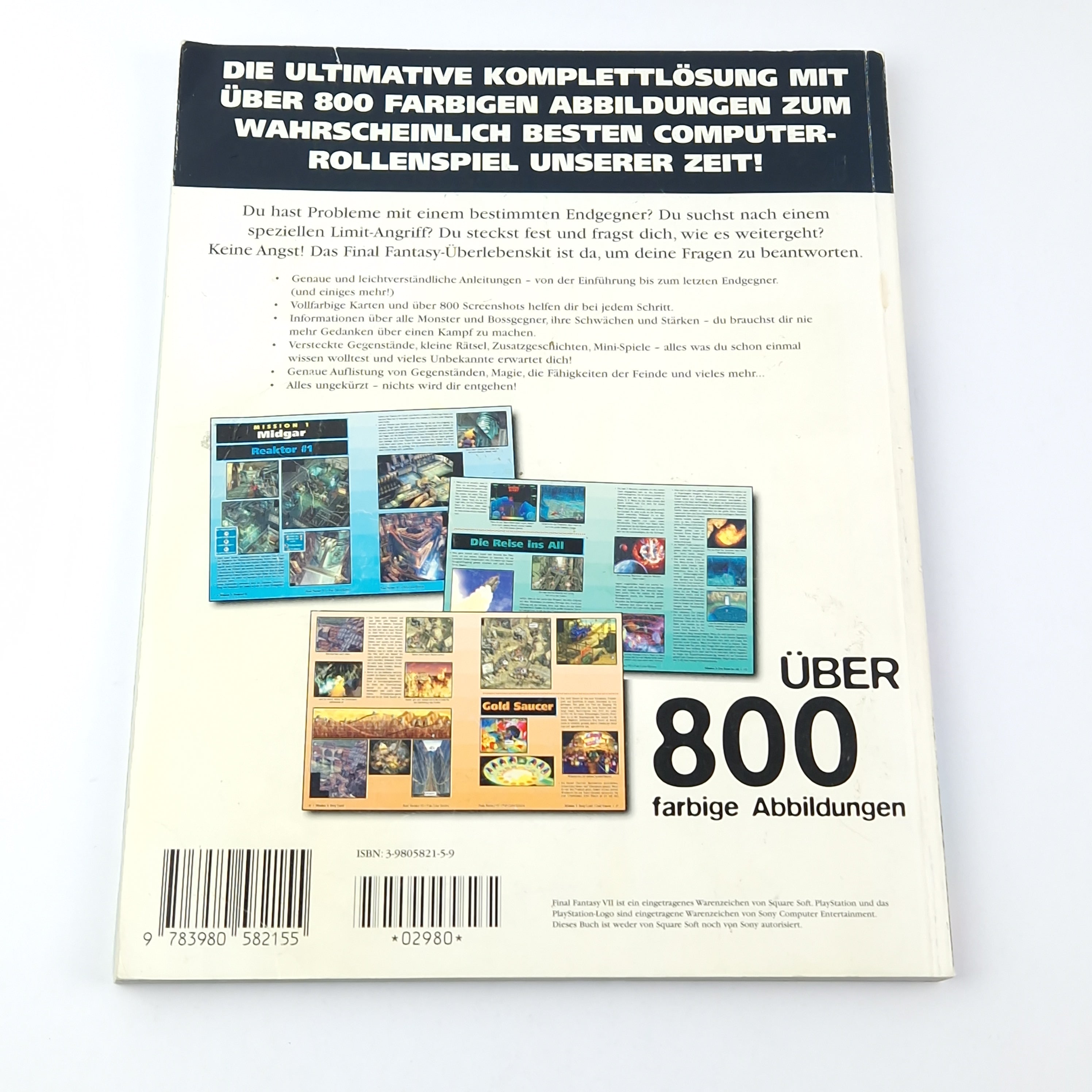 Playstation 1 Spiel – Final Fantasy VII OVP PAL PS1