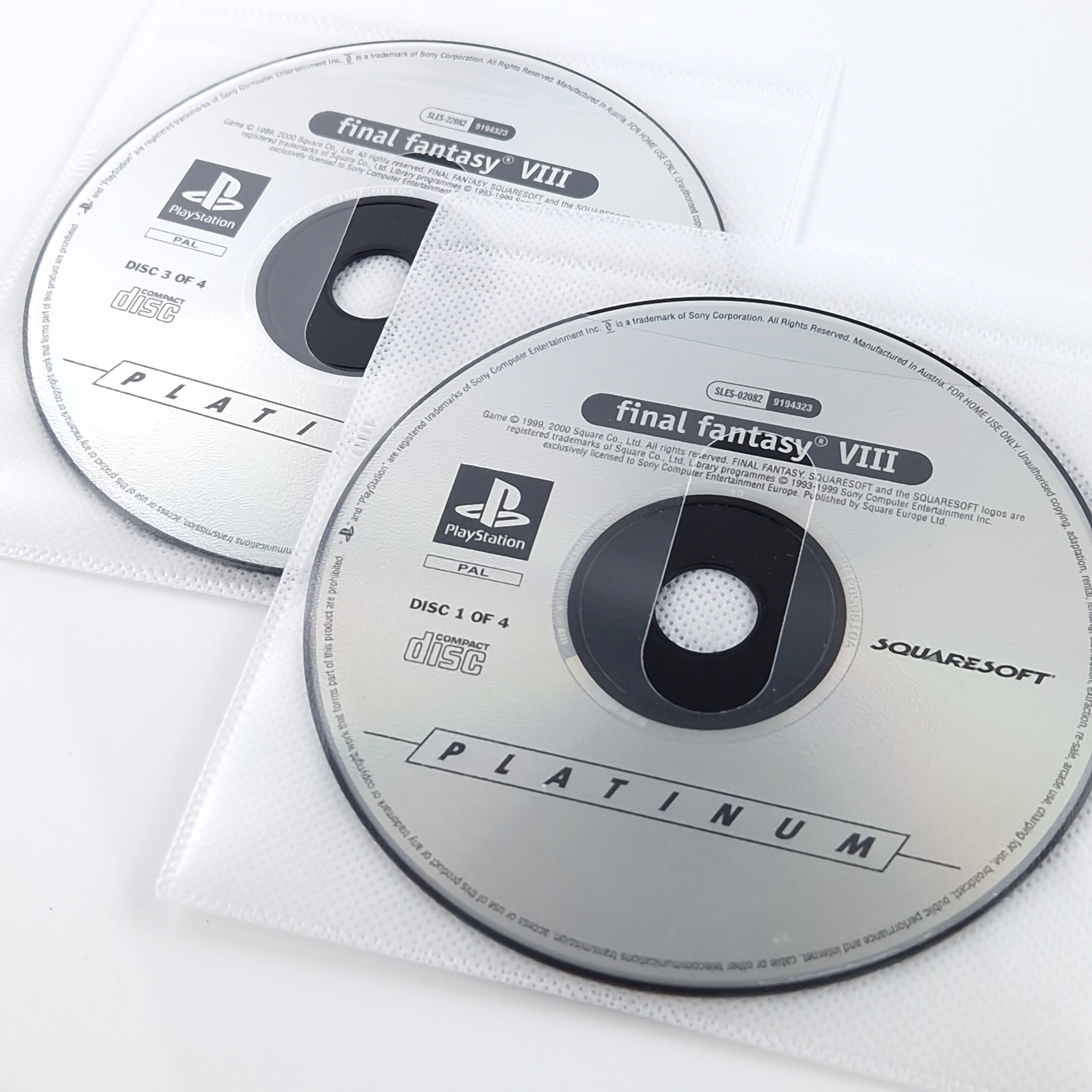 Playstation 1 Spiel – Final Fantasy VIII Platinum PS1