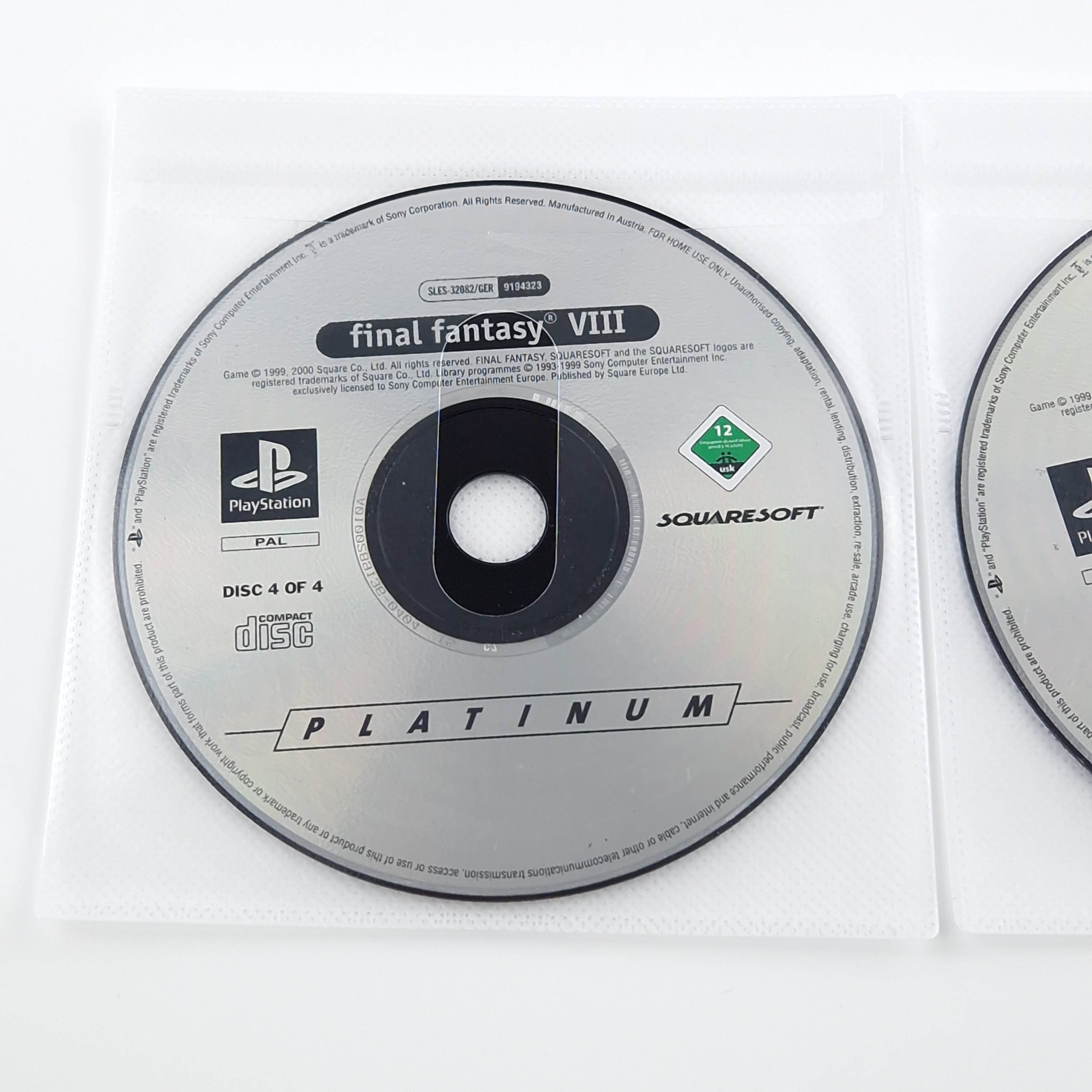 Playstation 1 Spiel – Final Fantasy VIII Platinum PS1