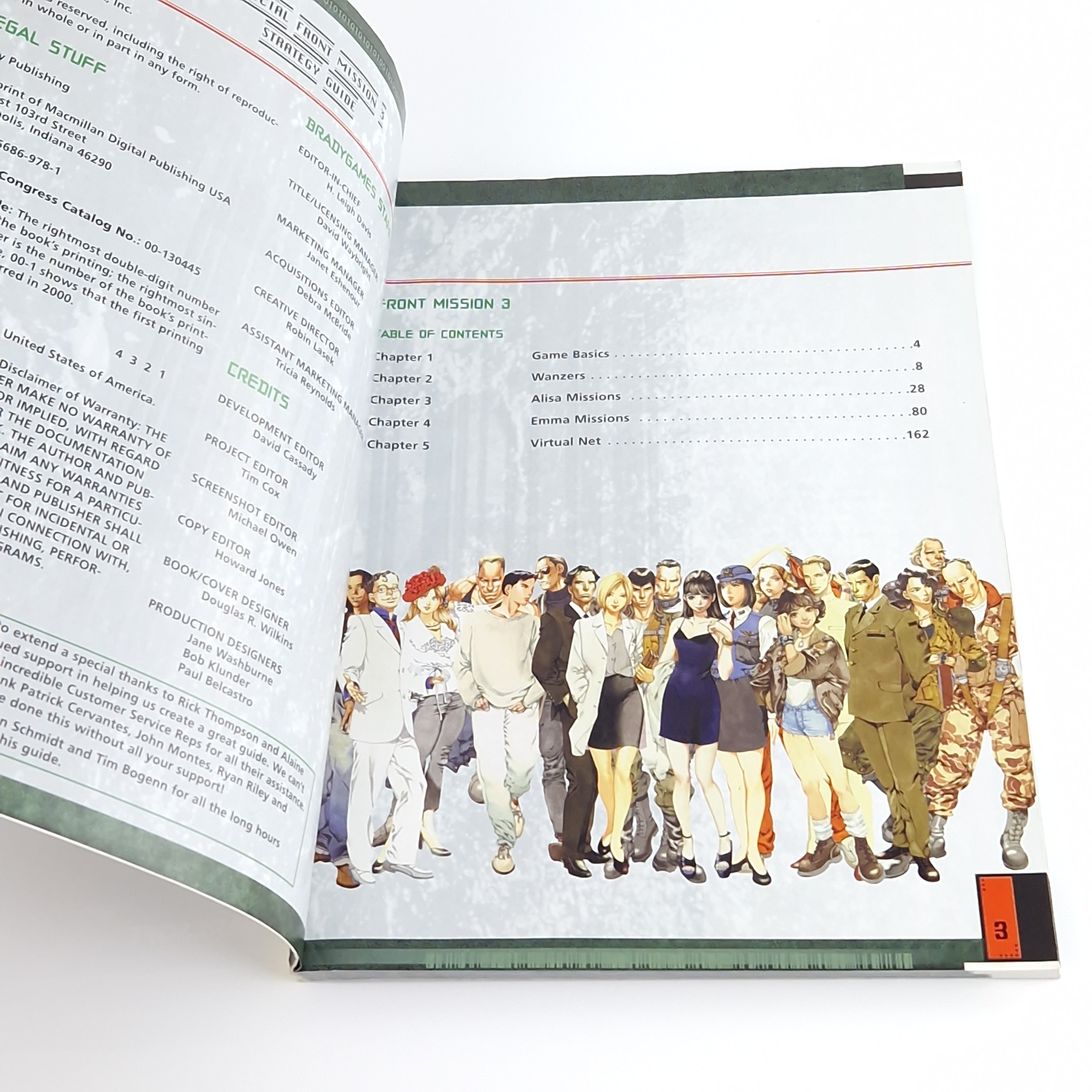 Playstation 1 Spiel – Front Mission 3 mit Bradygames Guide