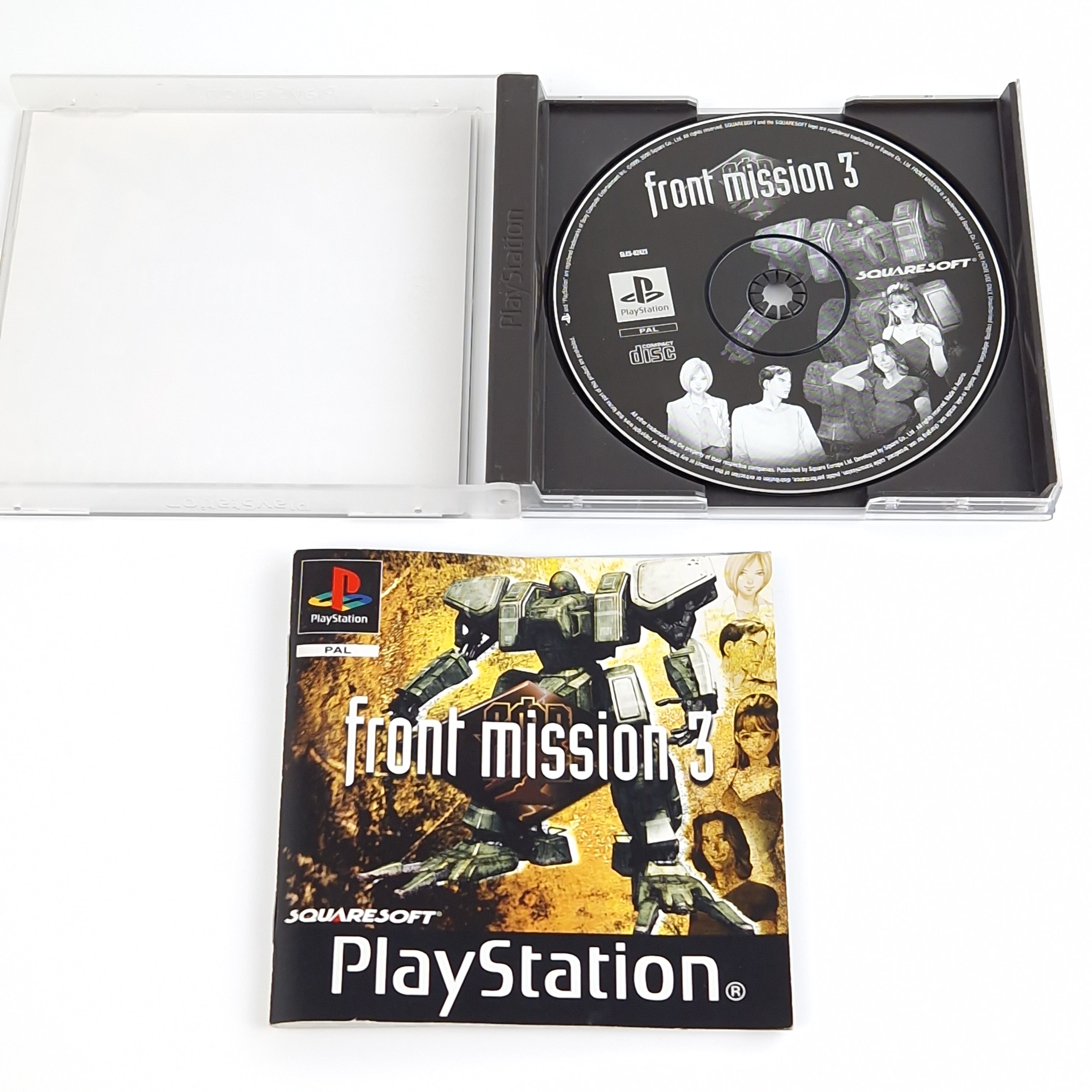 Playstation 1 Spiel – Front Mission 3 mit Bradygames Guide