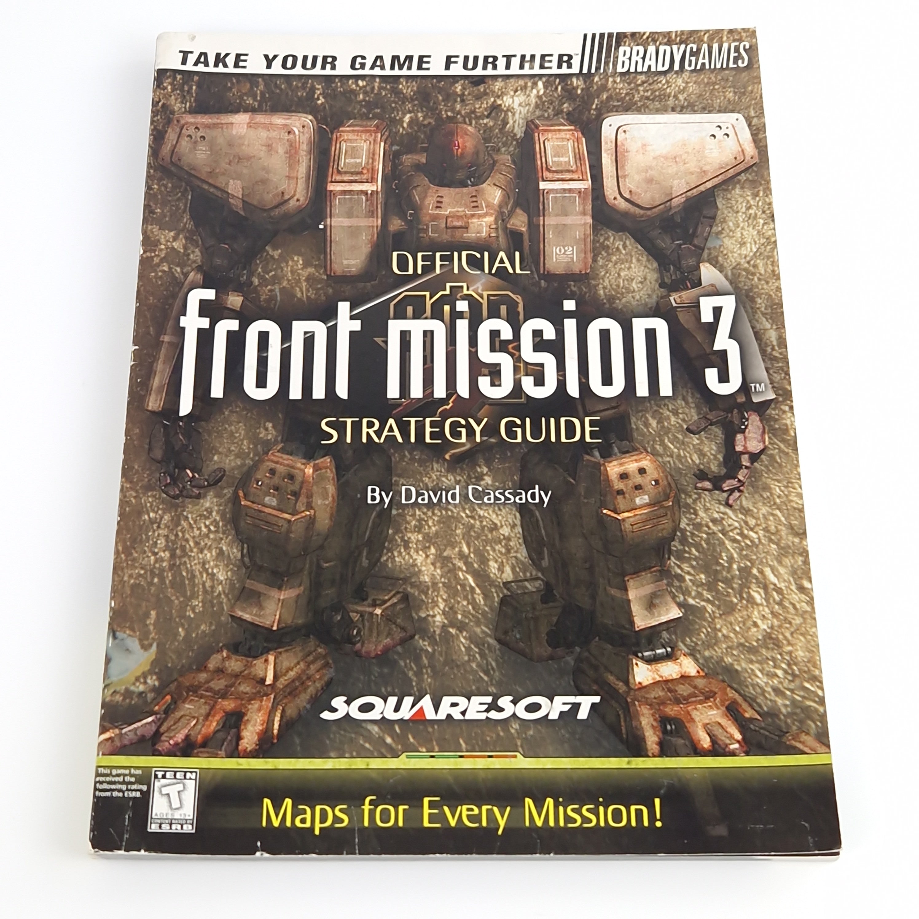 Playstation 1 Spiel – Front Mission 3 mit Bradygames Guide