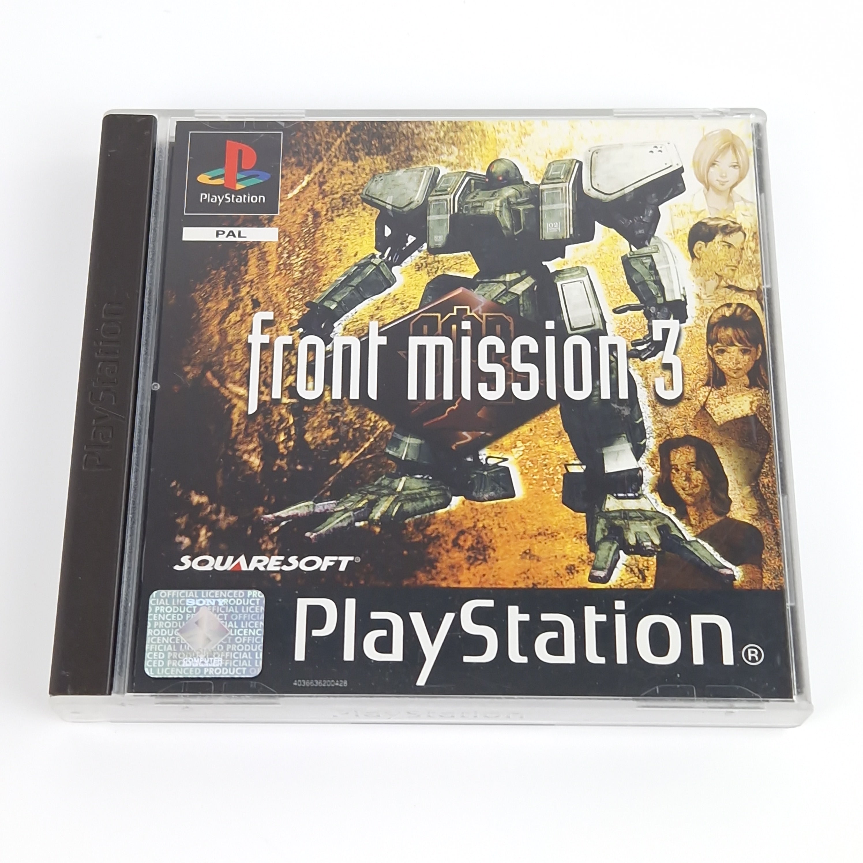 Playstation 1 Spiel – Front Mission 3 mit Bradygames Guide