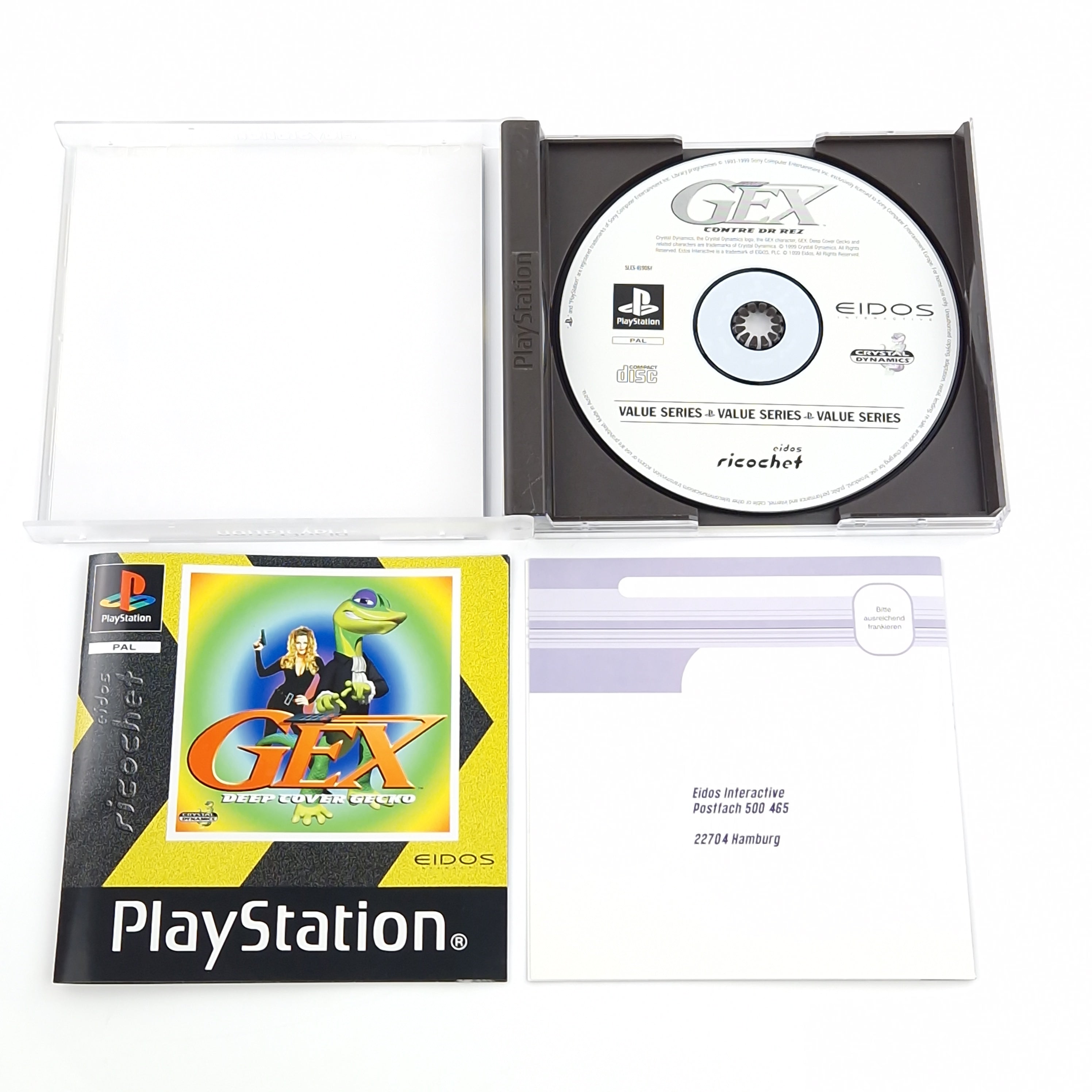 Playstation 1 Spiel – GEX Deep Cover Gecko OVP PS1