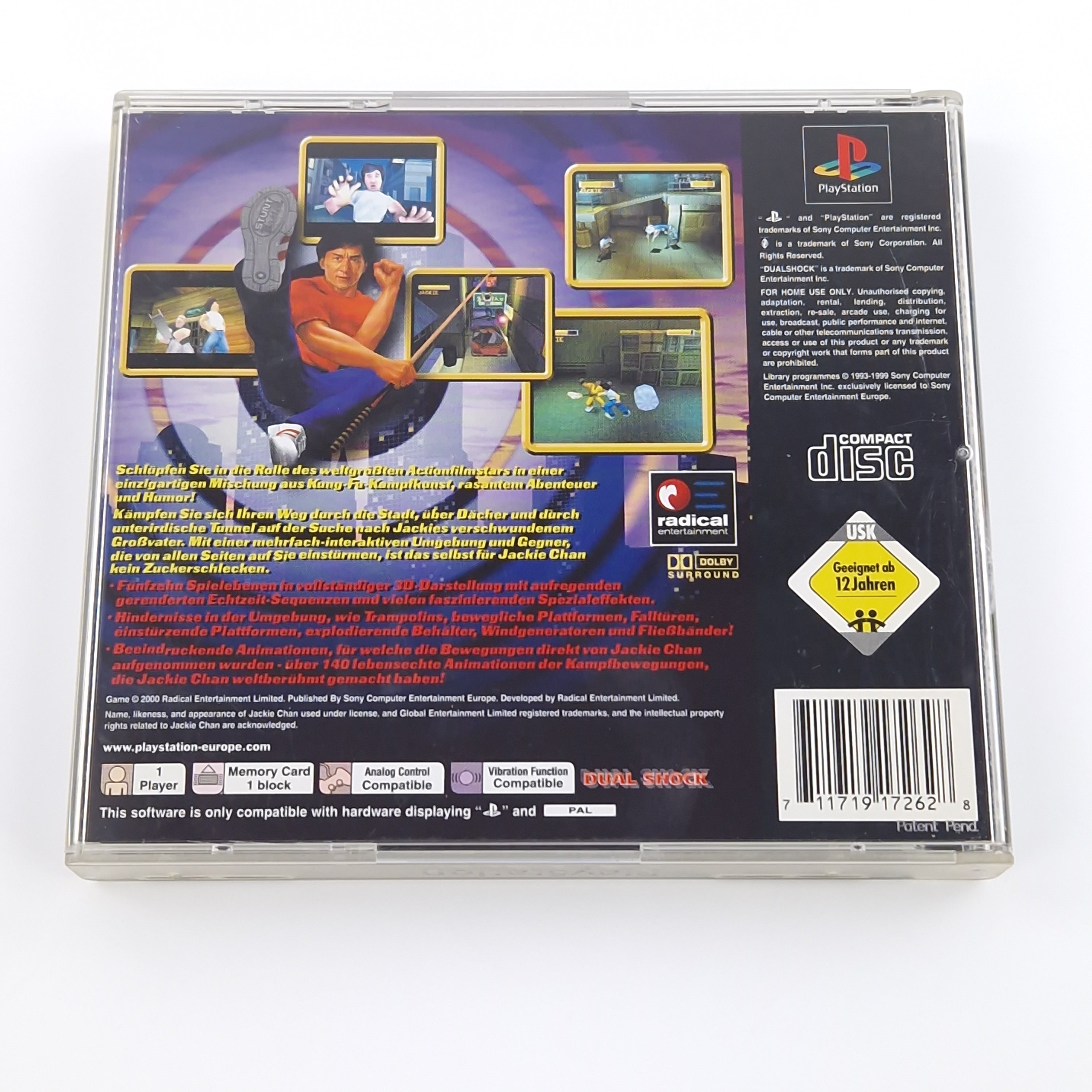 Playstation 1 Spiel – Jackie Chan Stuntmaster PS1 OVP PAL