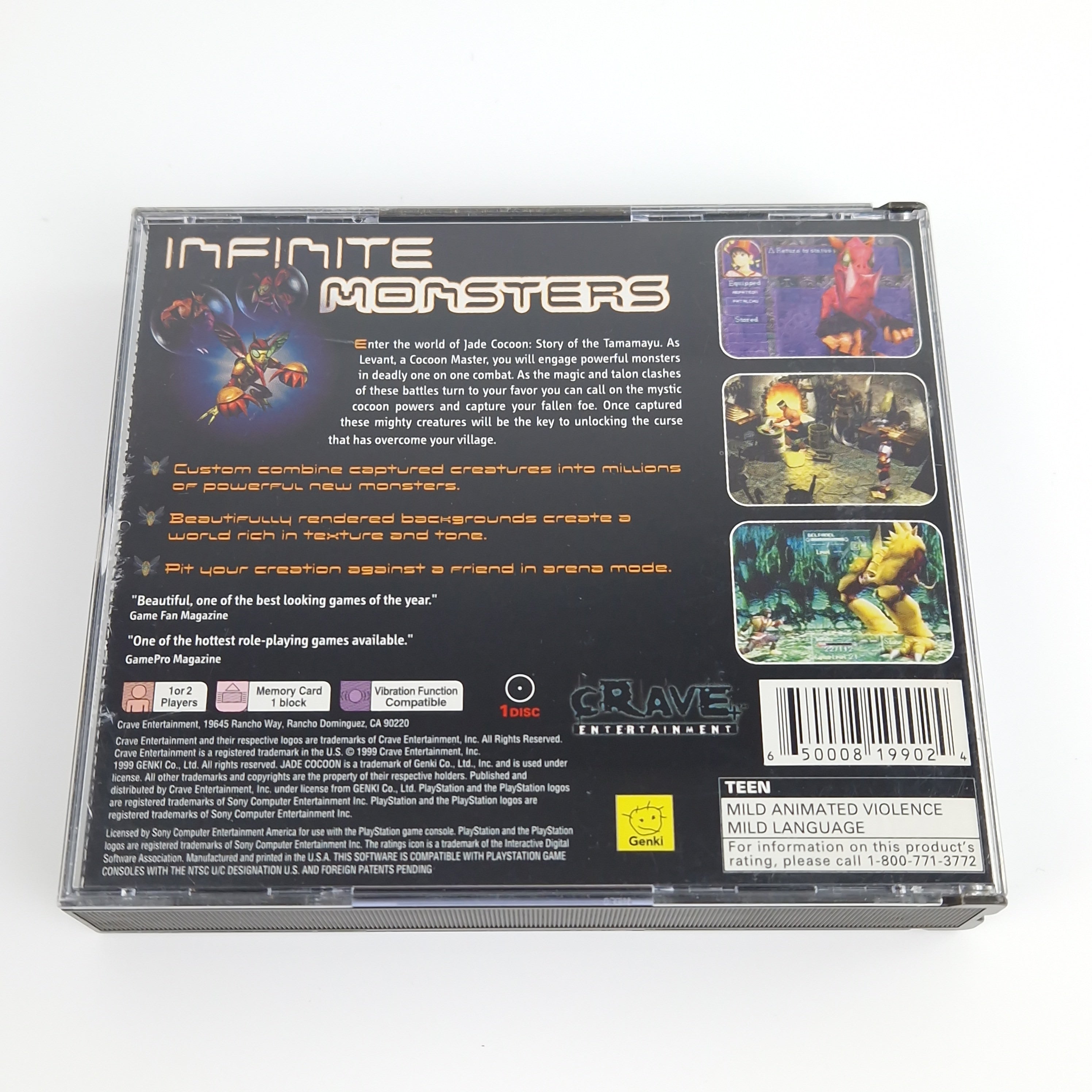 Playstation 1 Spiel – Jade Cocoon Story of Tamamayu PS1 USA