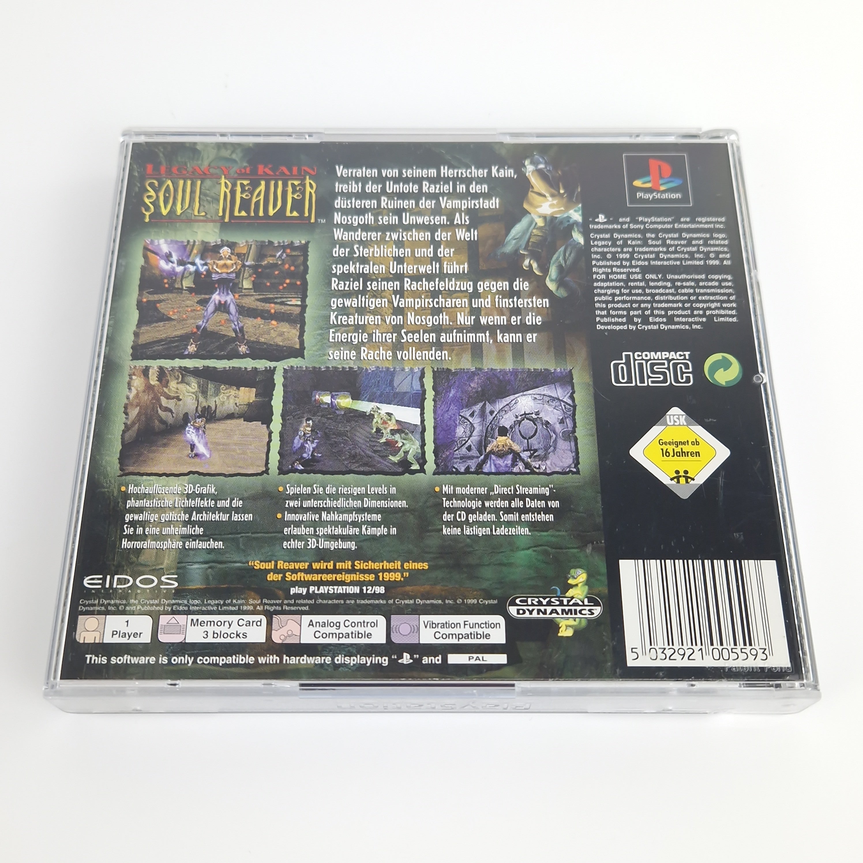 Playstation 1 Spiel – Legacy of Kain Soul Reaver OVP PAL